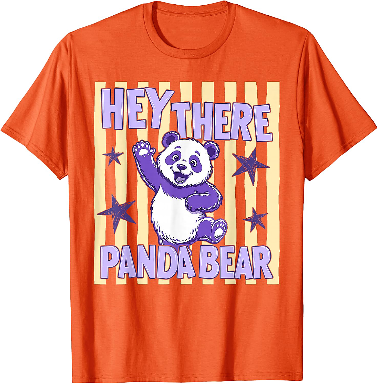 Hey There Panda Bear T-Shirt | Cute Retro Animal Tee
