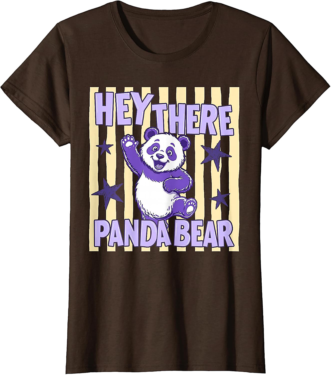 Hey There Panda Bear T-Shirt | Cute Retro Animal Tee