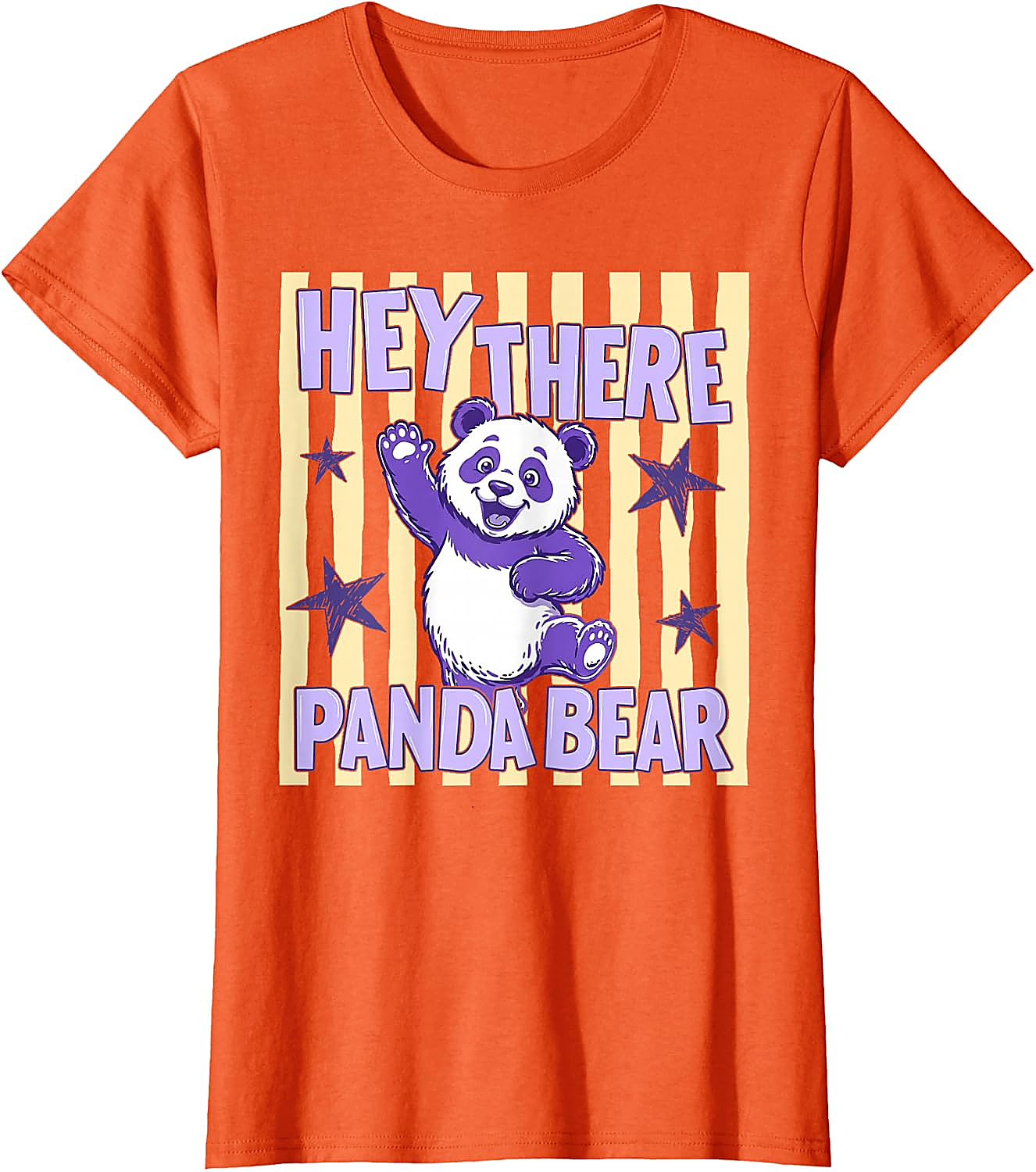 Hey There Panda Bear T-Shirt | Cute Retro Animal Tee