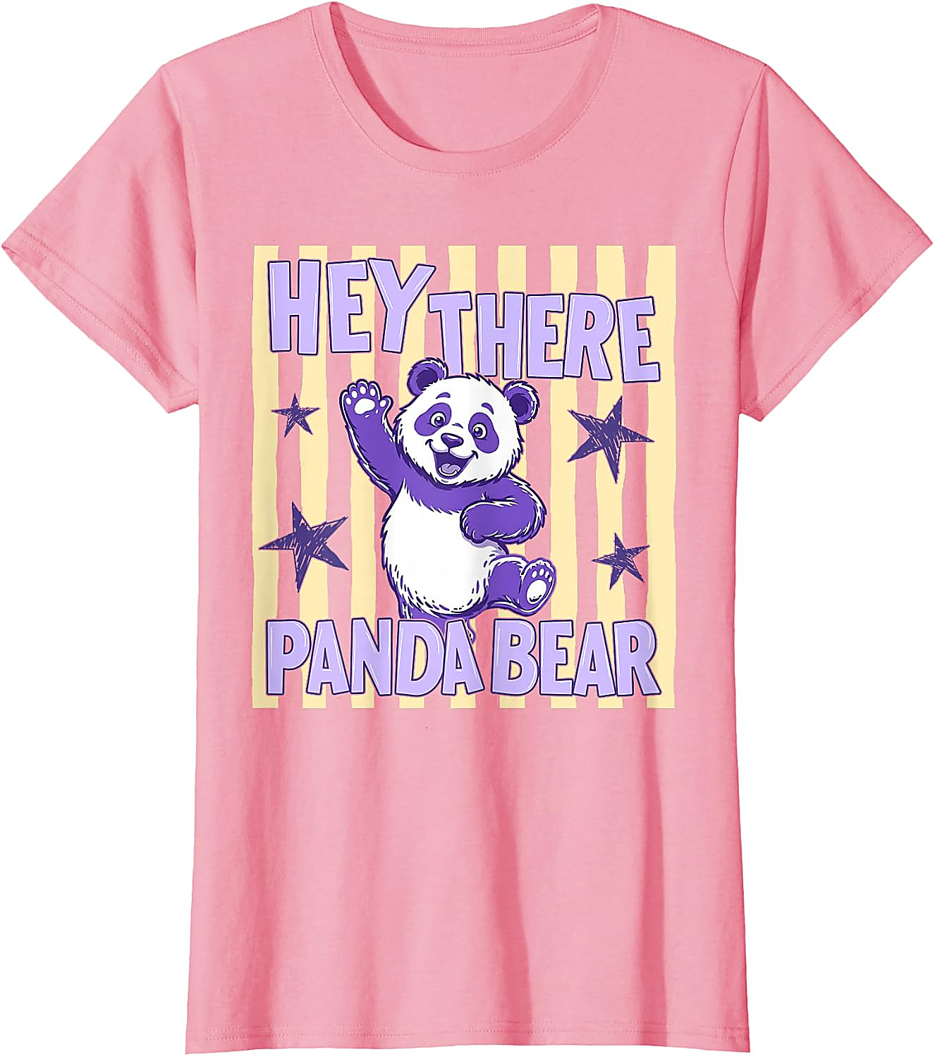 Hey There Panda Bear T-Shirt | Cute Retro Animal Tee