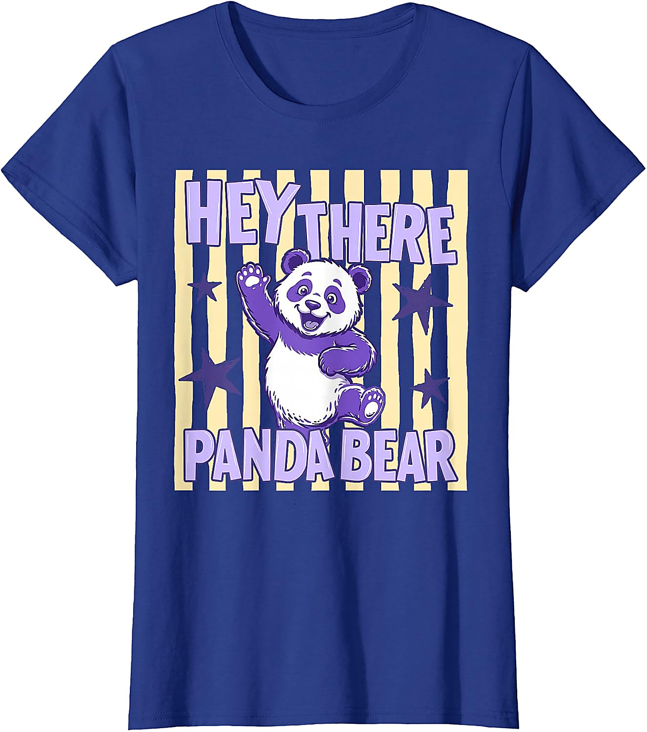 Hey There Panda Bear T-Shirt | Cute Retro Animal Tee