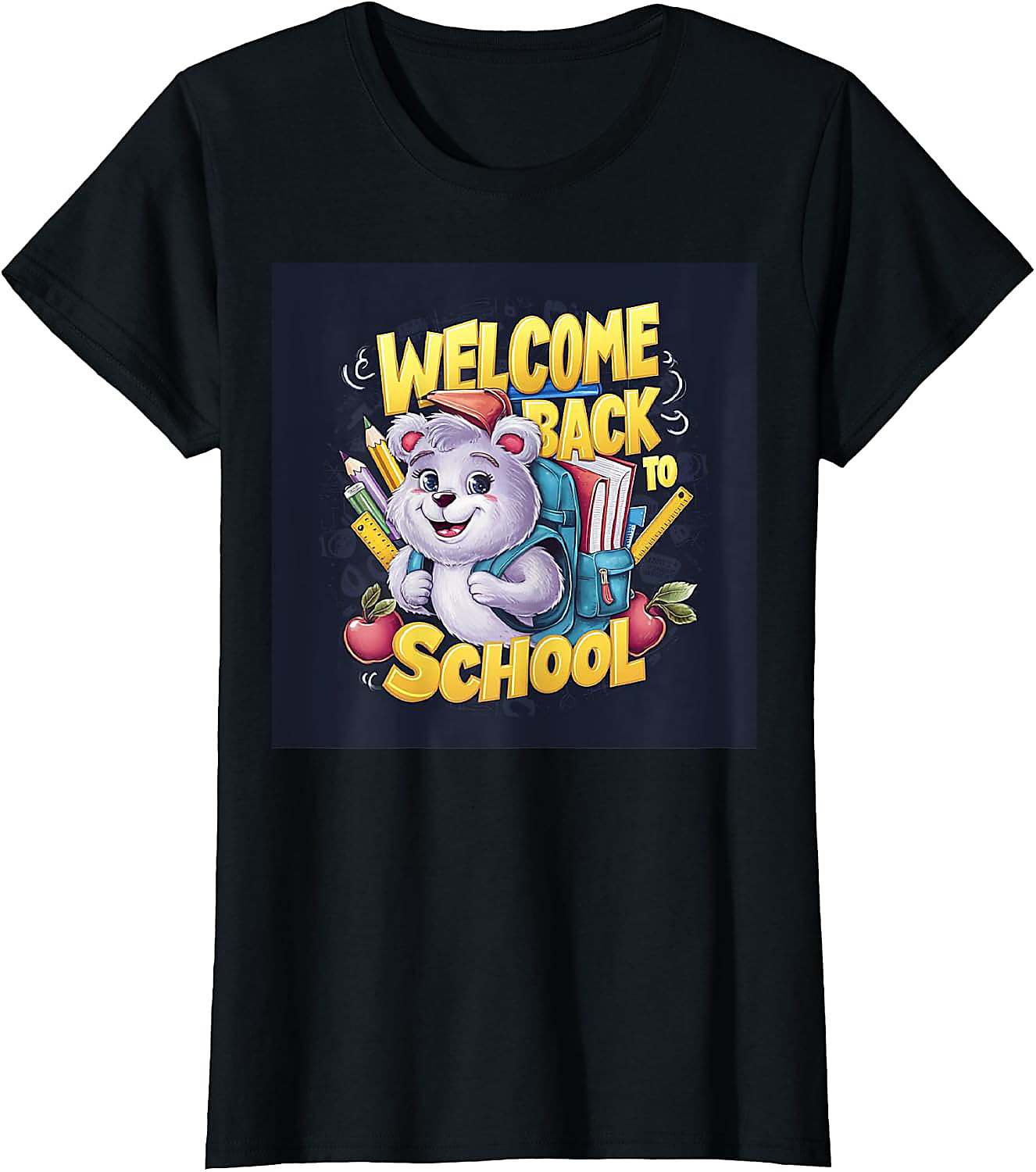 Welcome Back To School Bear T-Shirt | Funny Kids Graphic Tee