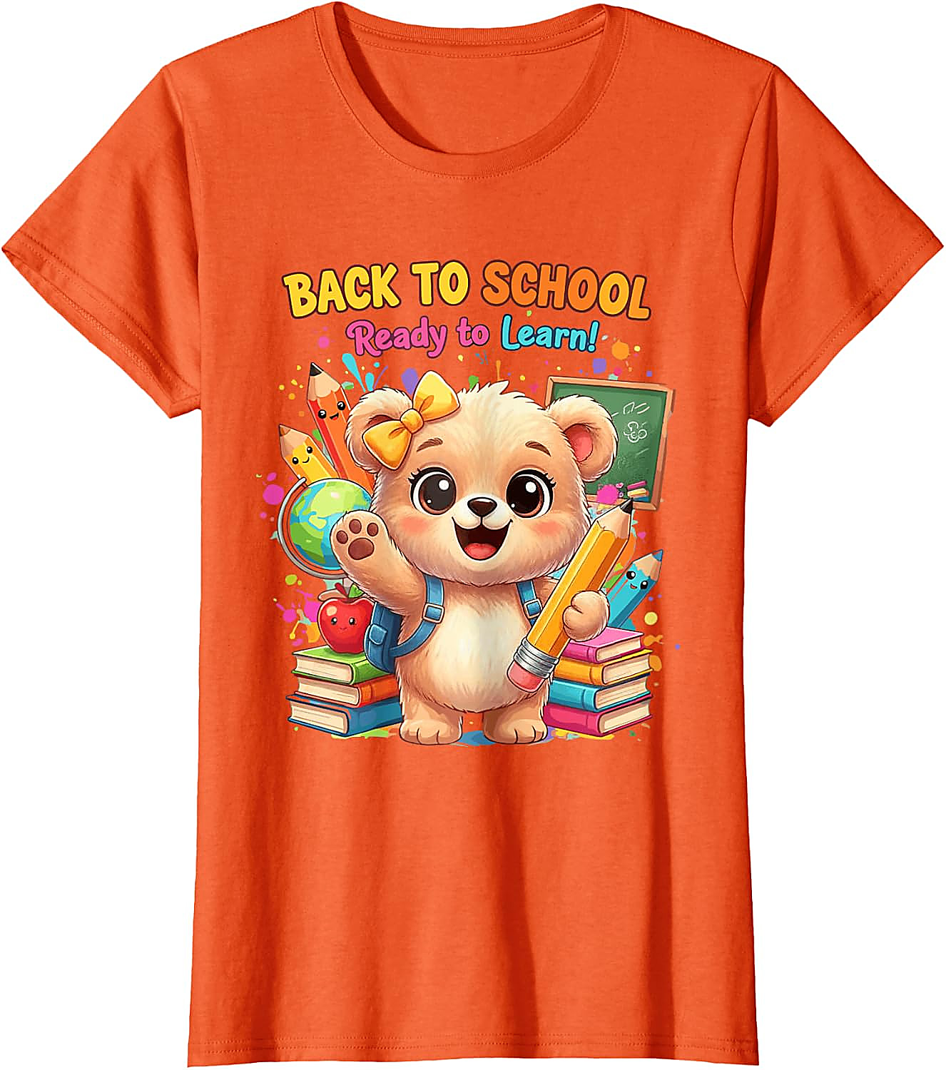 Back to School Bear T-Shirt | Ready to Learn Graphic Tee