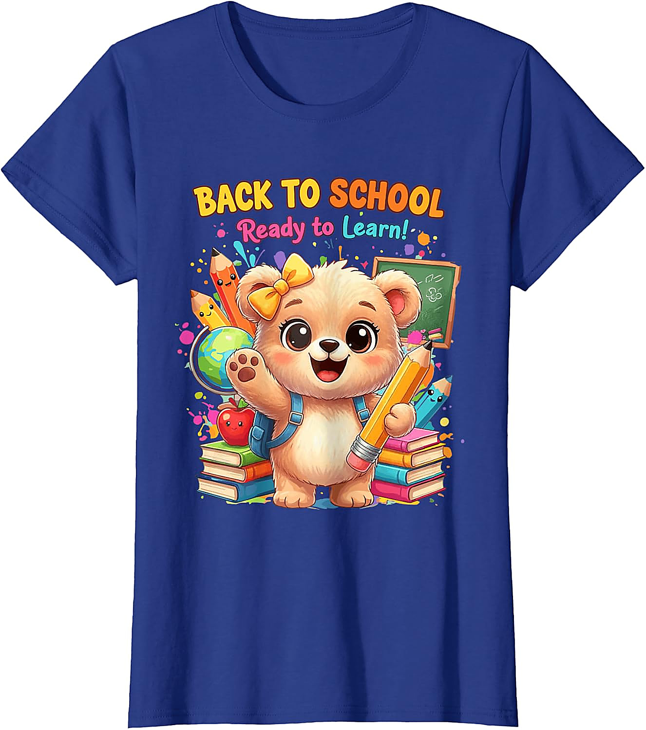 Back to School Bear T-Shirt | Ready to Learn Graphic Tee