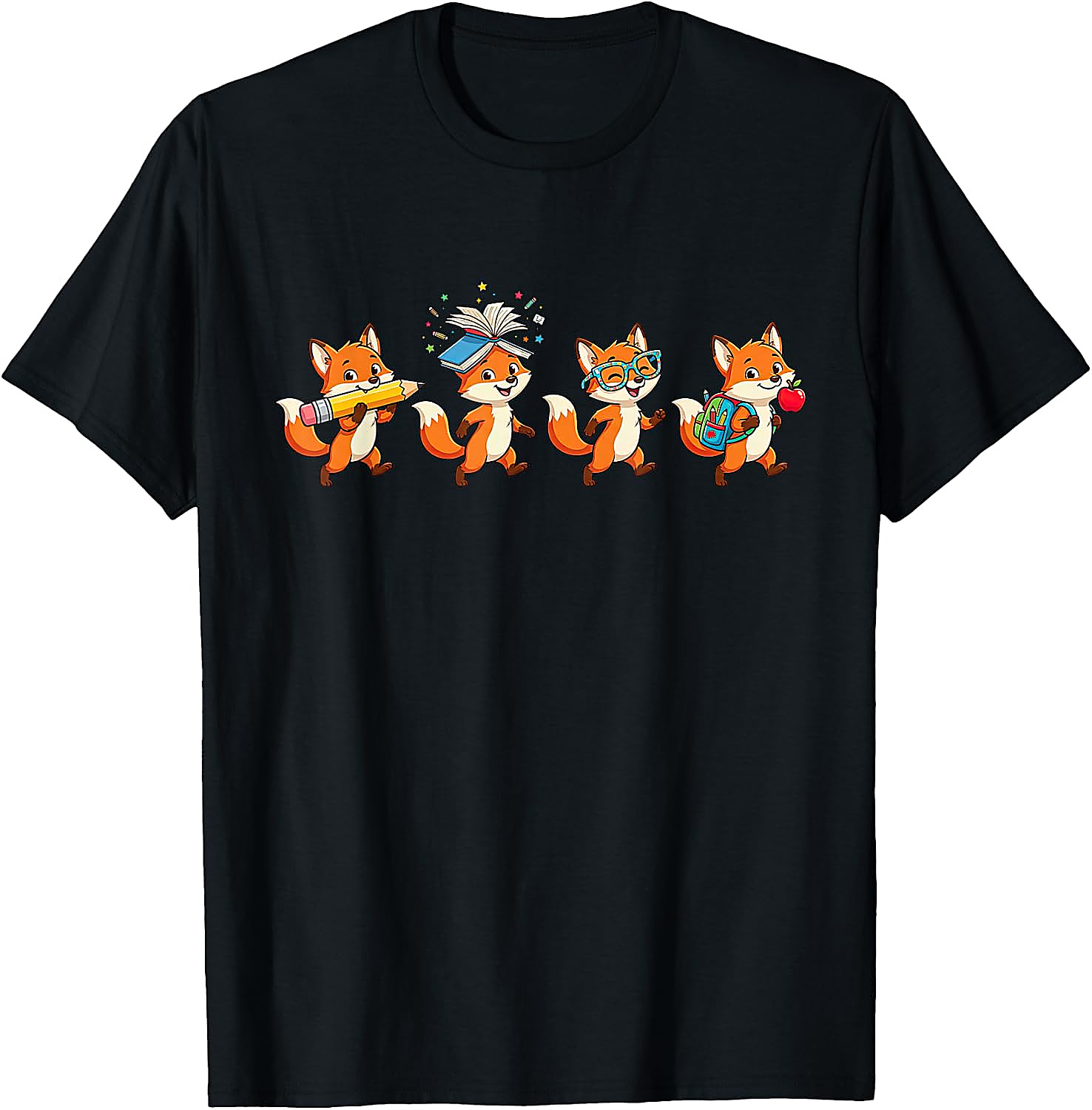 Funny Fox Back to School T-Shirt | Teacher Student Gift Tee