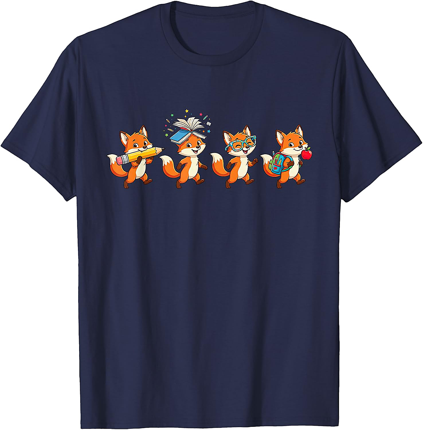 Funny Fox Back to School T-Shirt | Teacher Student Gift Tee