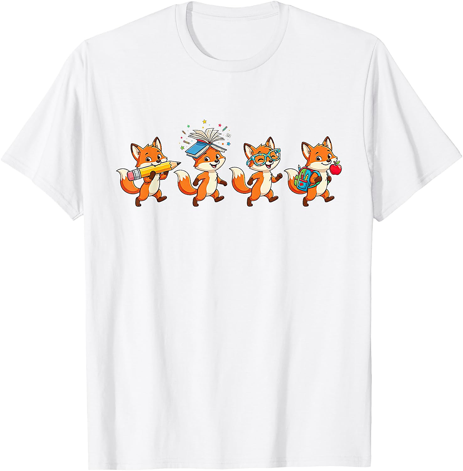 Funny Fox Back to School T-Shirt | Teacher Student Gift Tee