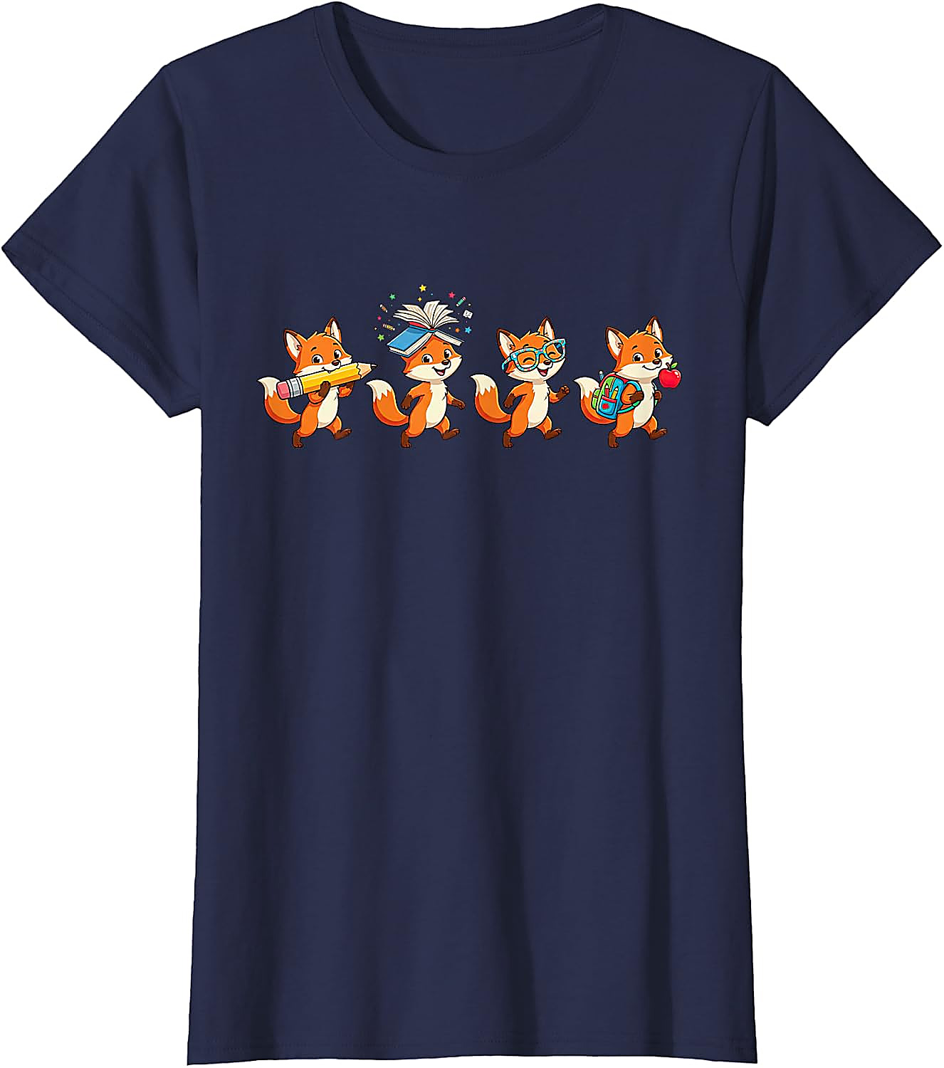 Funny Fox Back to School T-Shirt | Teacher Student Gift Tee