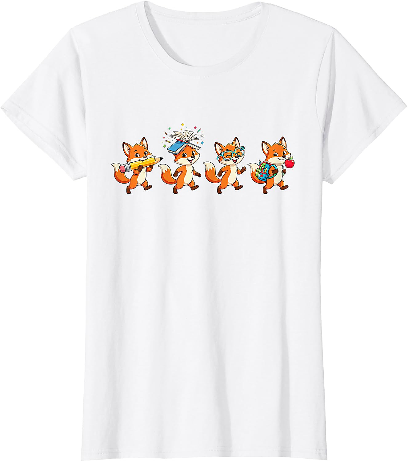 Funny Fox Back to School T-Shirt | Teacher Student Gift Tee