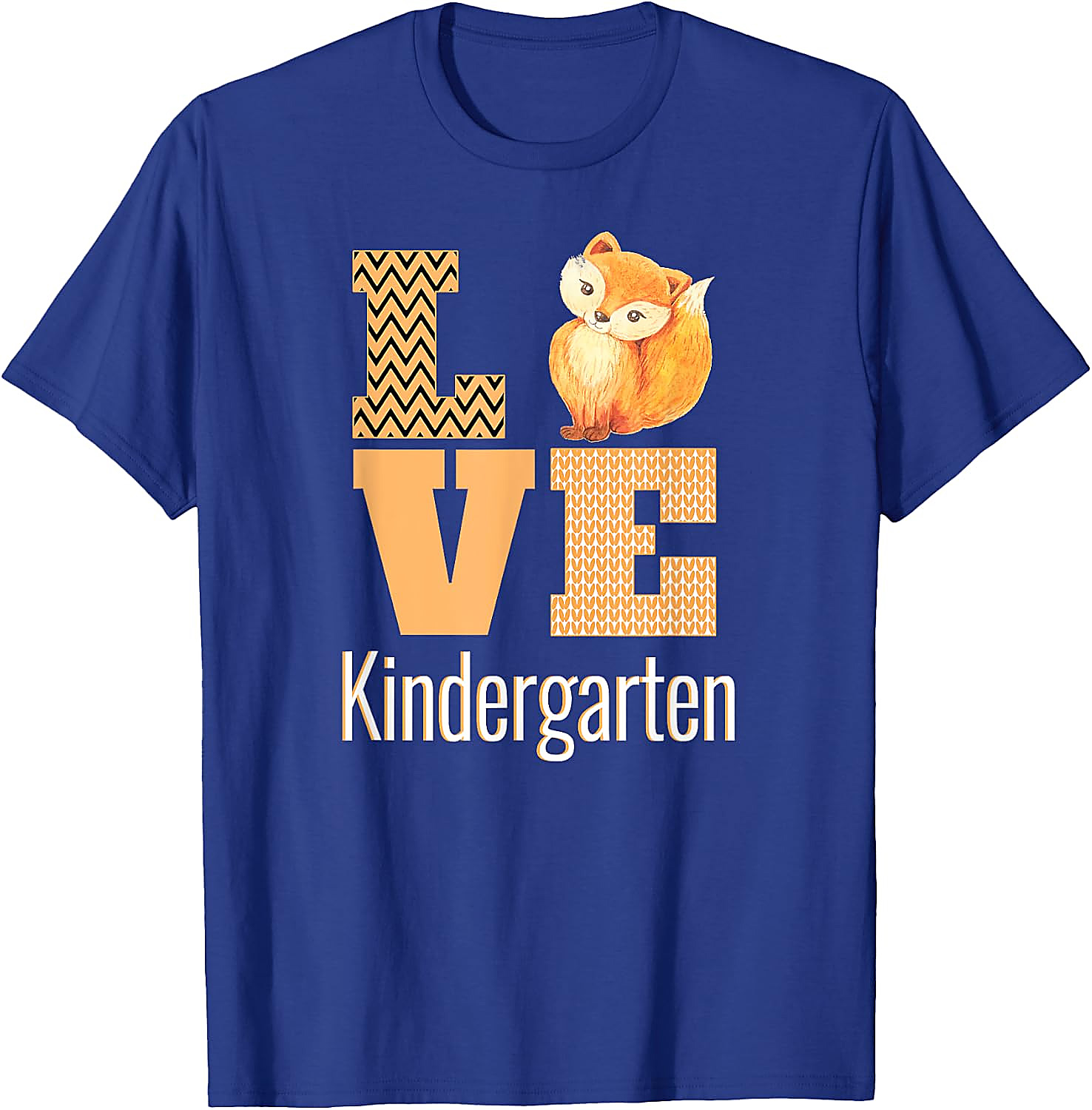 Love Kindergarten Fox Teacher T-Shirt | Back To School Tee
