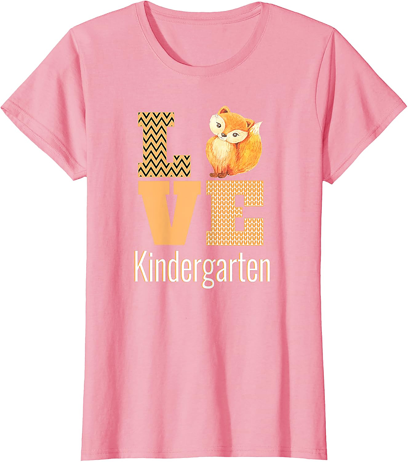 Love Kindergarten Fox Teacher T-Shirt | Back To School Tee
