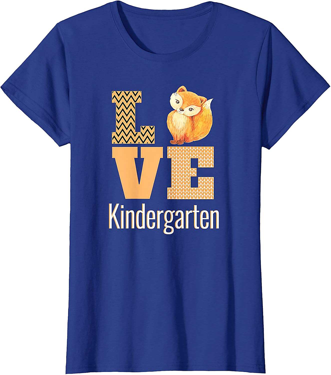 Love Kindergarten Fox Teacher T-Shirt | Back To School Tee