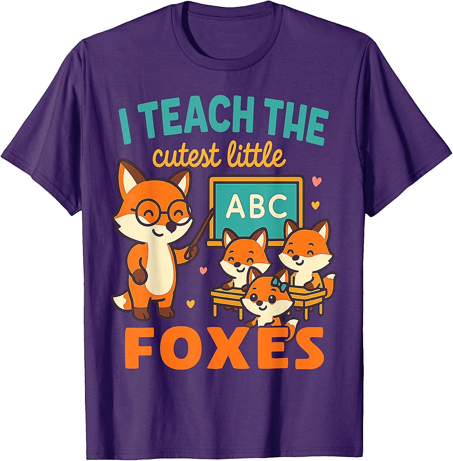Teacher Foxes T-Shirt | Cute Back to School Graphic Tee