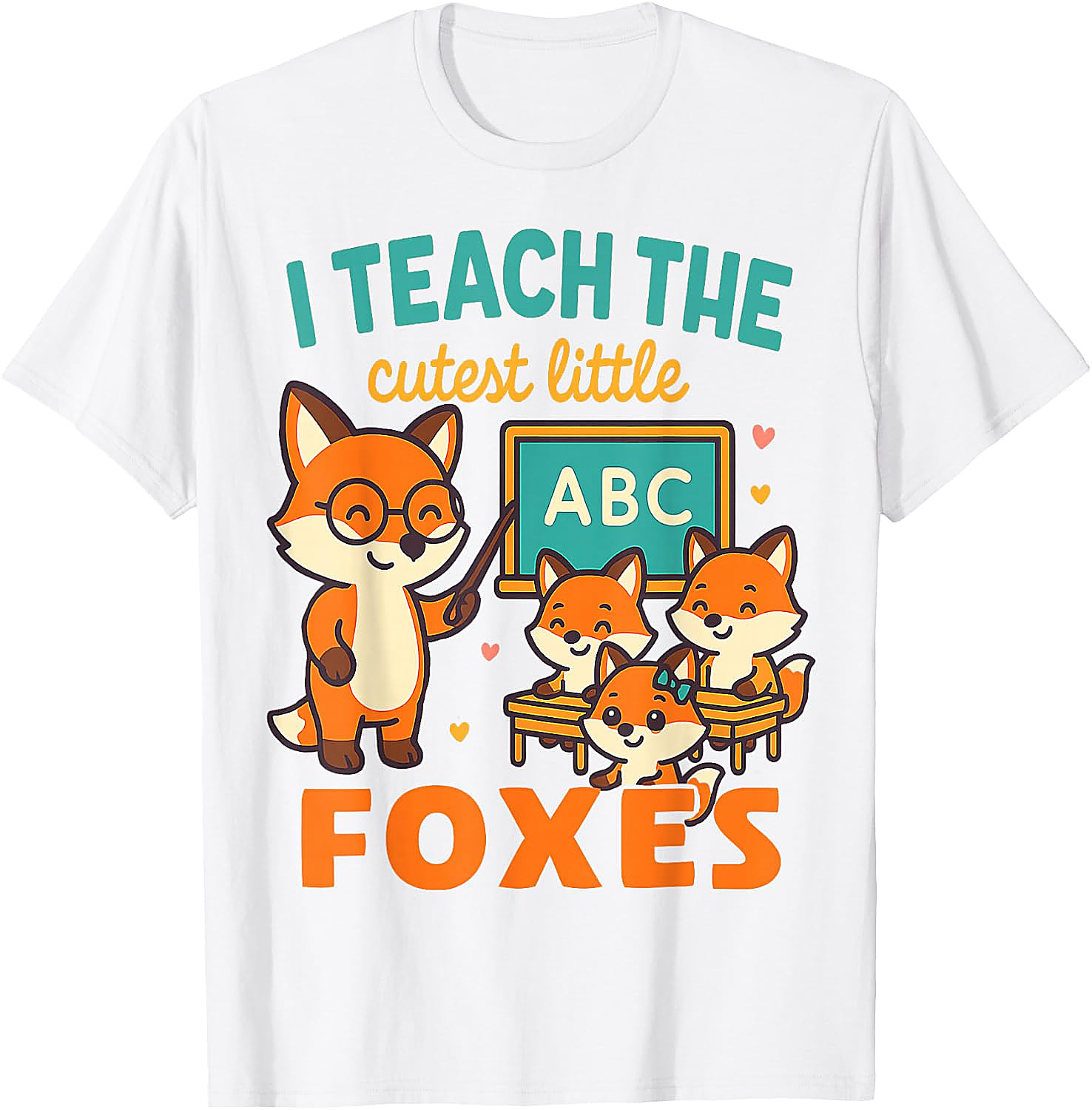 Teacher Foxes T-Shirt | Cute Back to School Graphic Tee