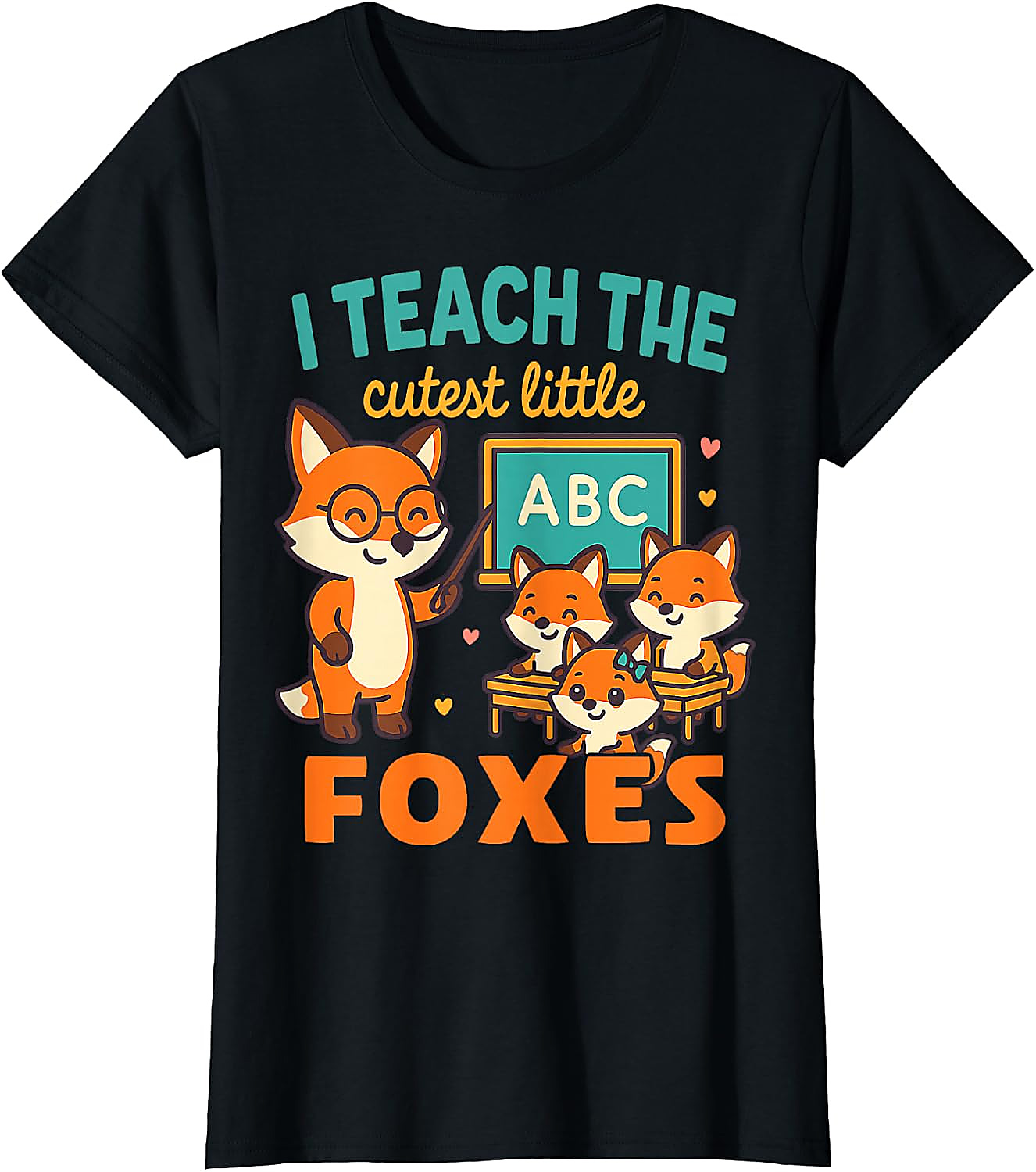 Teacher Foxes T-Shirt | Cute Back to School Graphic Tee