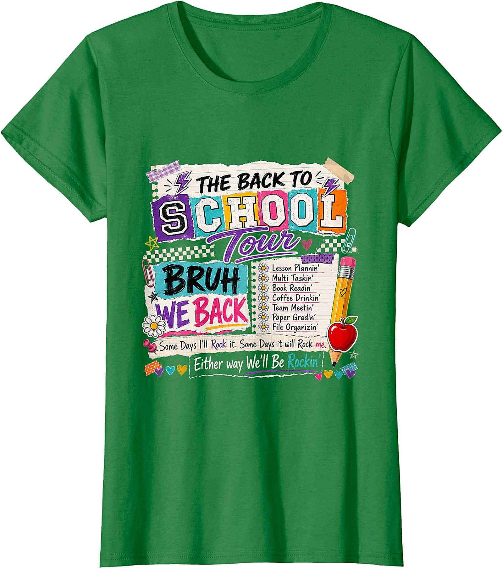 Back to School Tour "Bruh We Back" Teacher T-Shirt