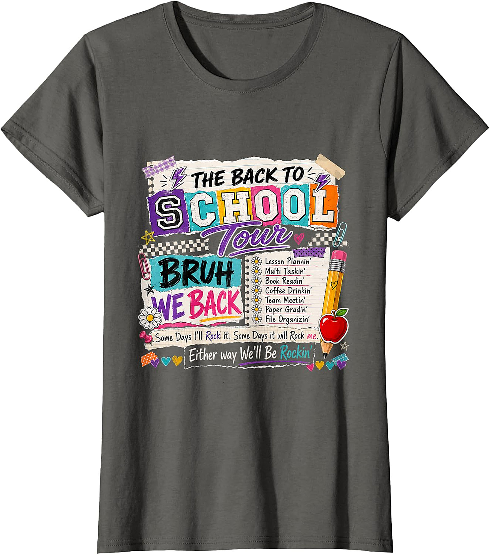 Back to School Tour "Bruh We Back" Teacher T-Shirt