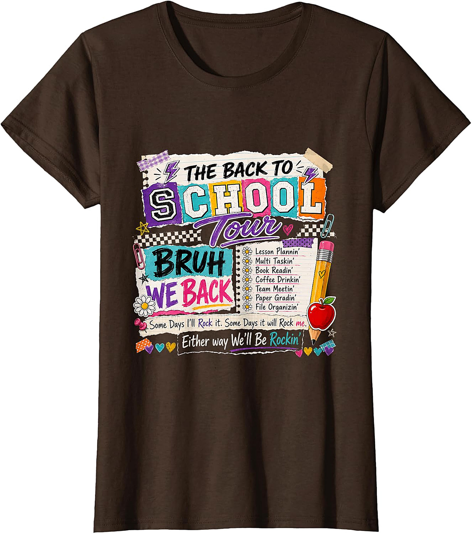 Back to School Tour "Bruh We Back" Teacher T-Shirt