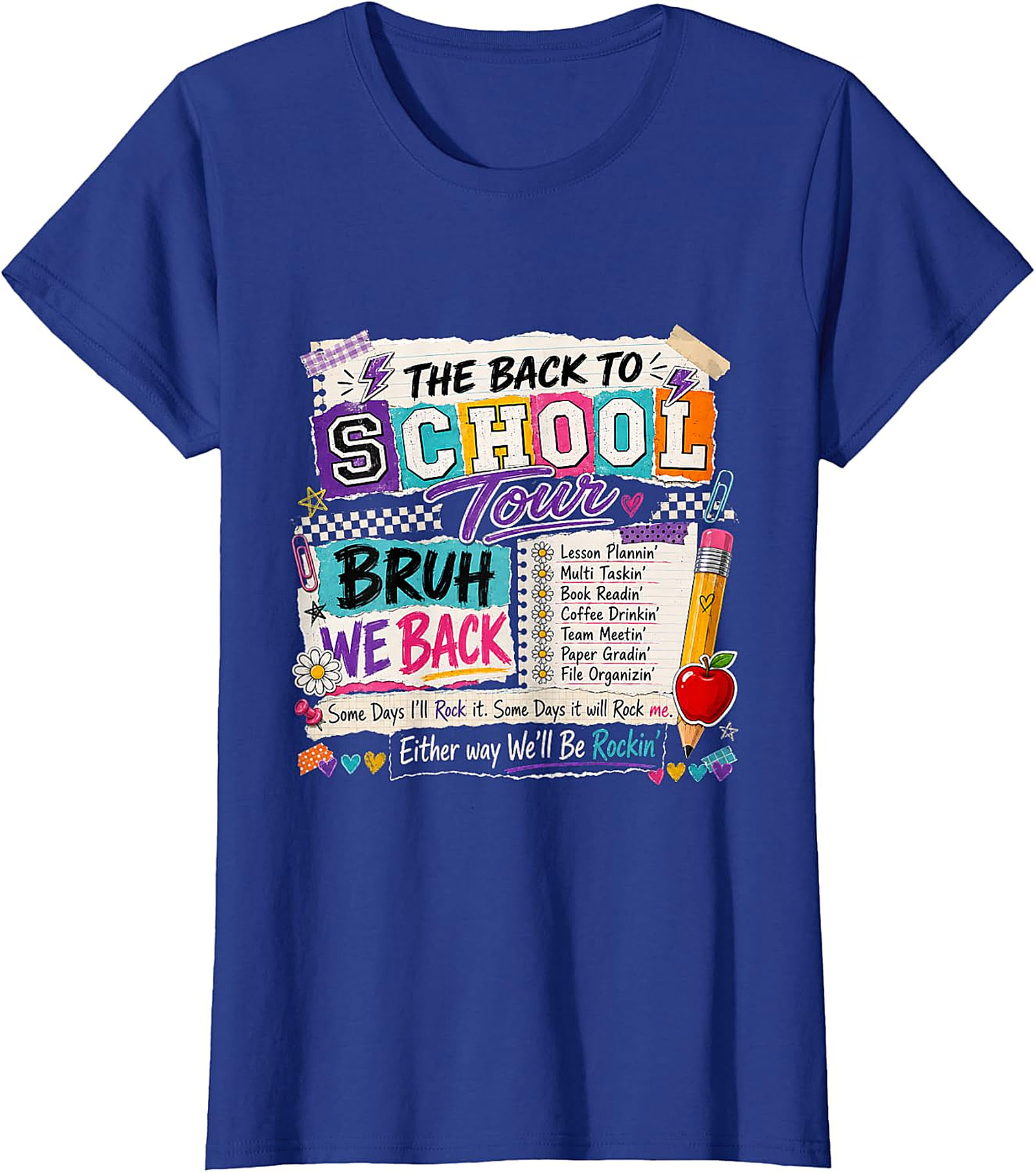 Back to School Tour "Bruh We Back" Teacher T-Shirt