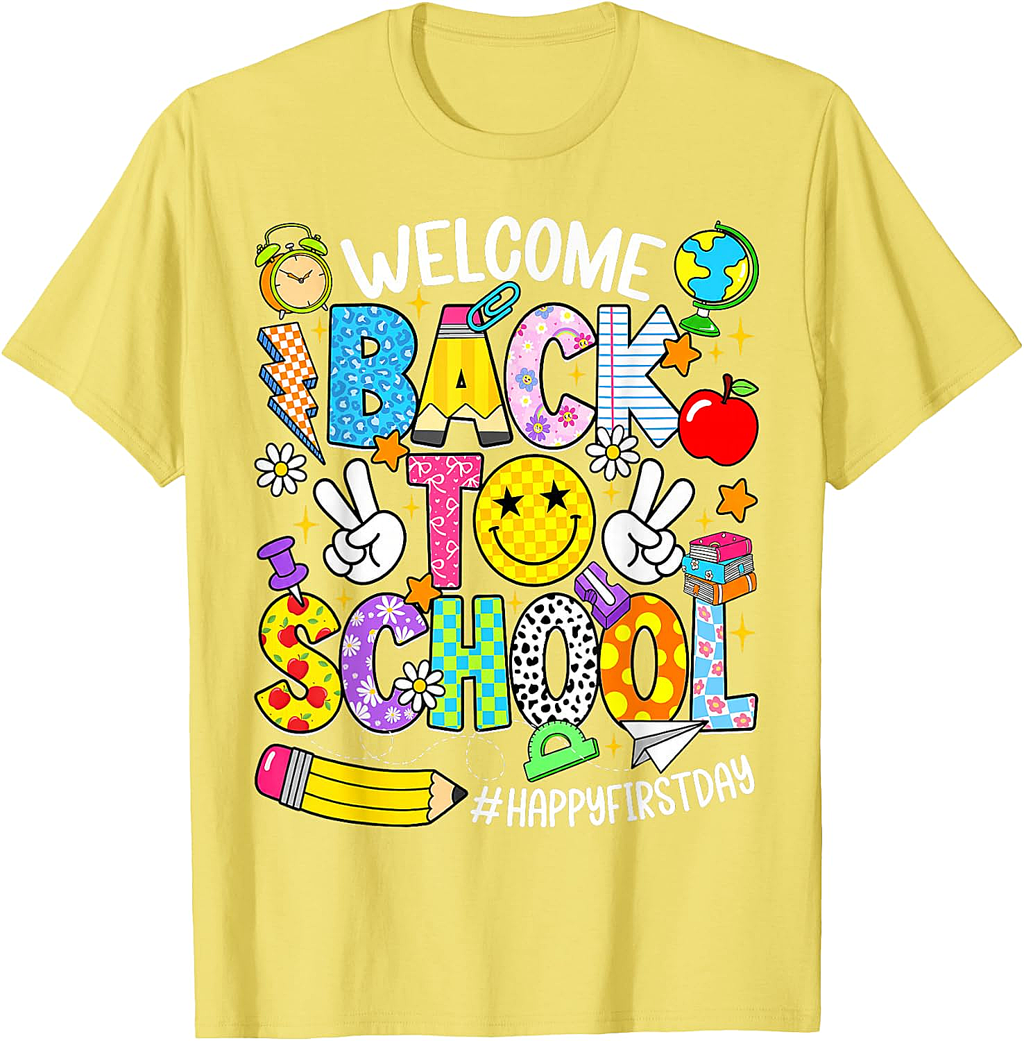 Welcome Back to School T-Shirt - Happy First Day Tee