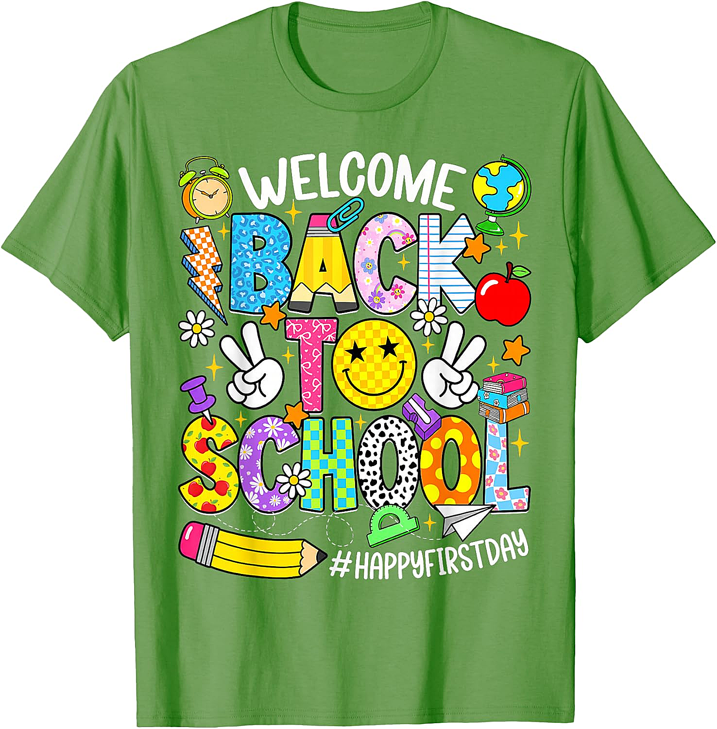 Welcome Back to School T-Shirt - Happy First Day Tee