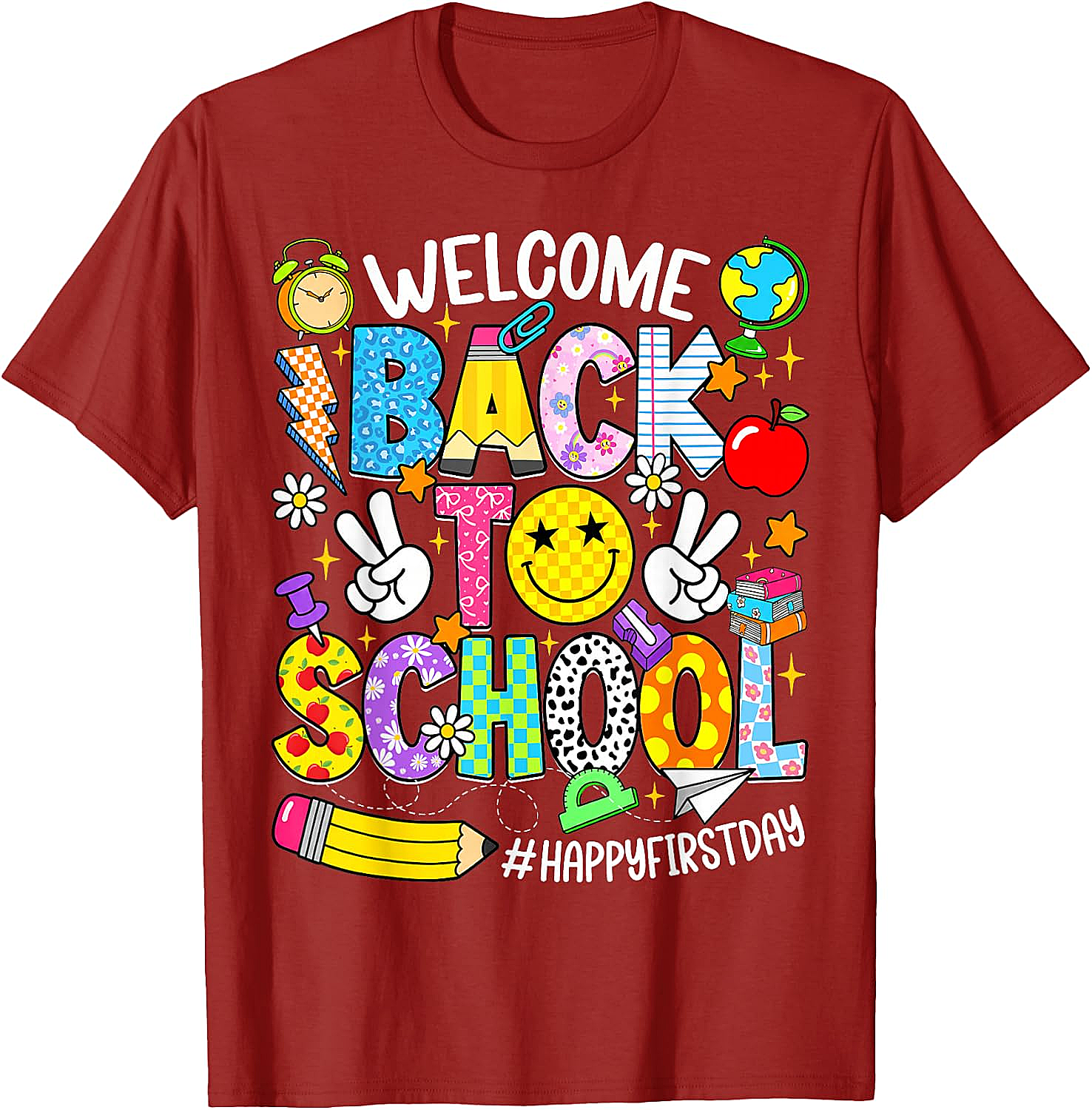 Welcome Back to School T-Shirt - Happy First Day Tee