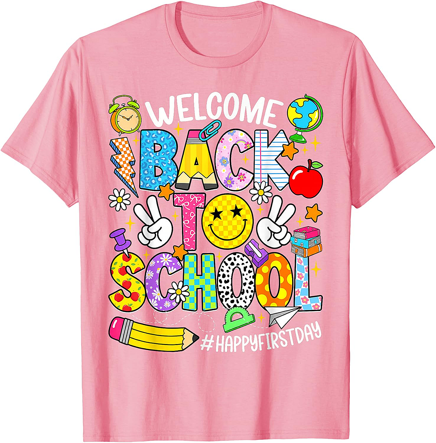 Welcome Back to School T-Shirt - Happy First Day Tee