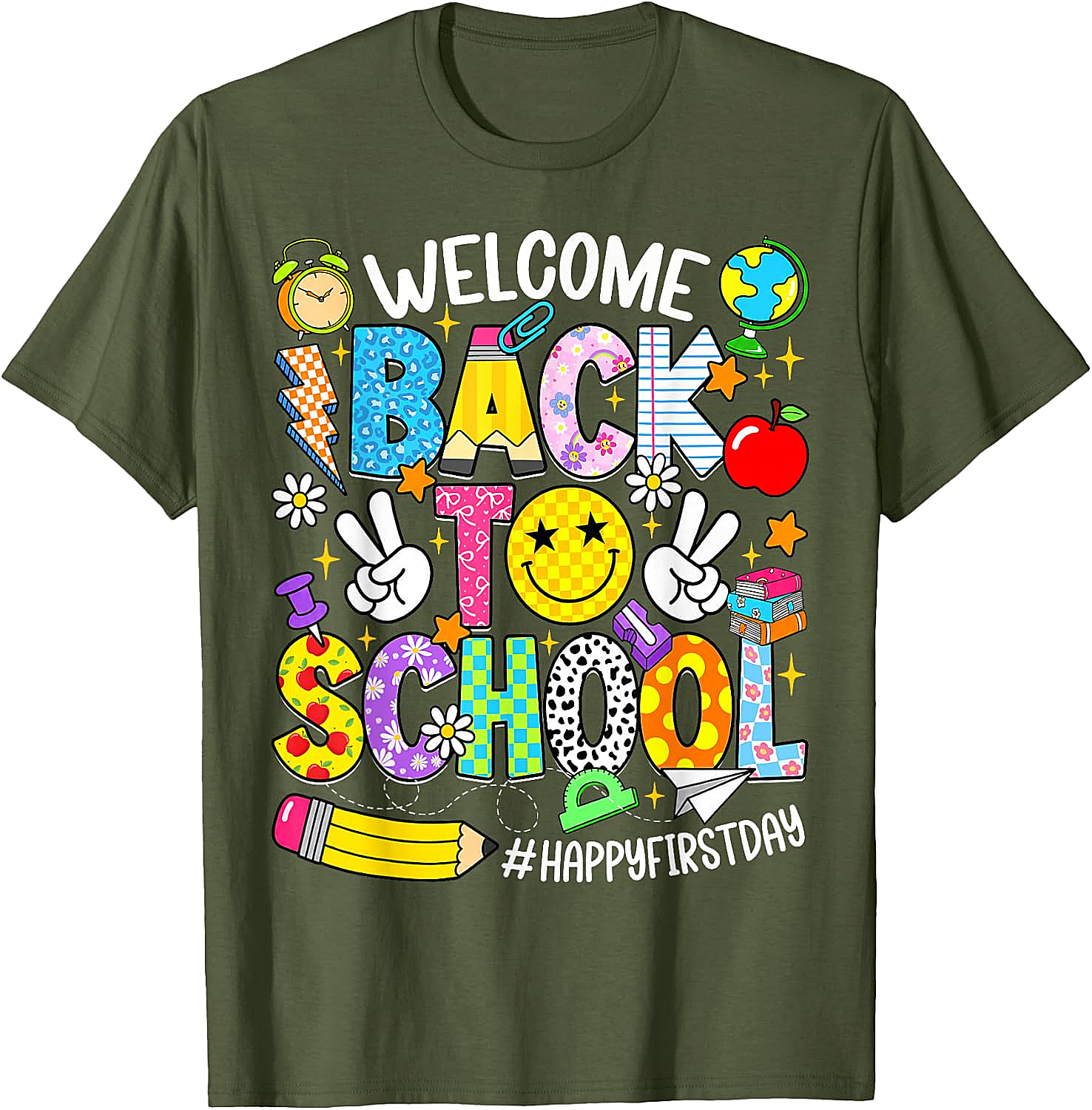 Welcome Back to School T-Shirt - Happy First Day Tee