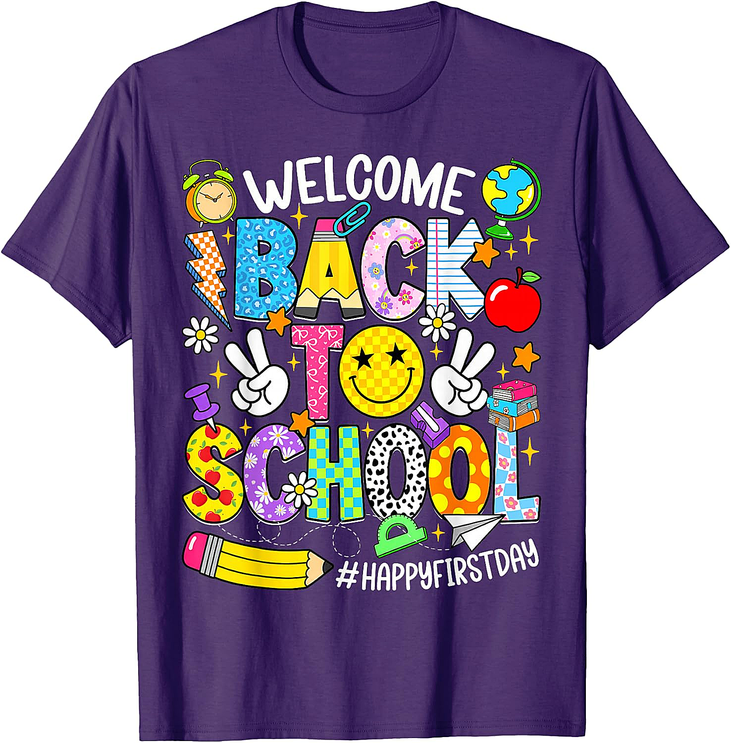 Welcome Back to School T-Shirt - Happy First Day Tee
