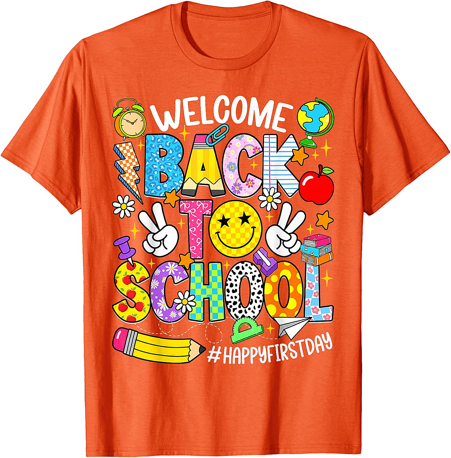 Welcome Back to School T-Shirt - Happy First Day Tee