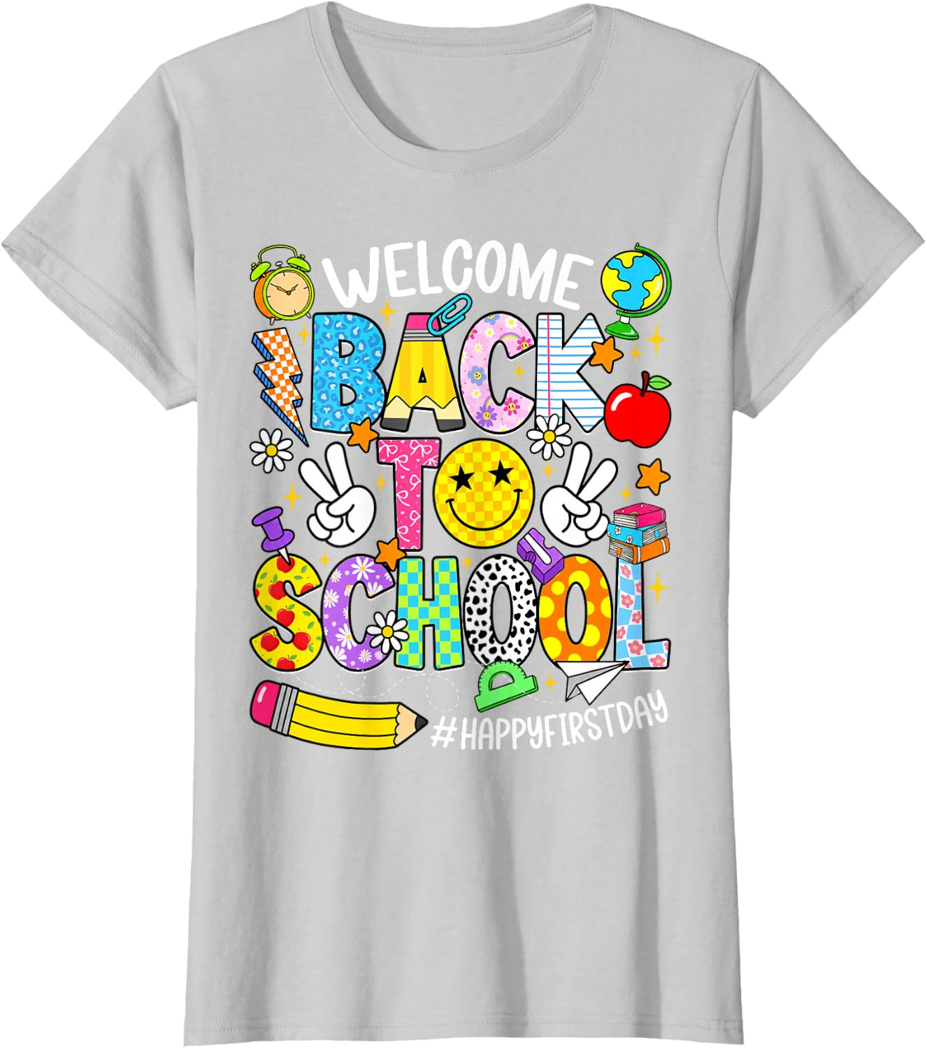 Welcome Back to School T-Shirt - Happy First Day Tee