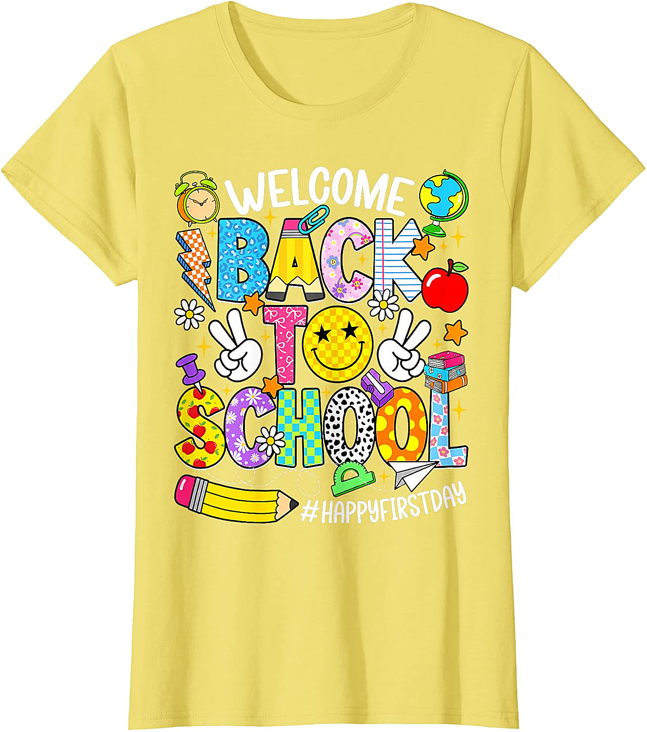 Welcome Back to School T-Shirt - Happy First Day Tee