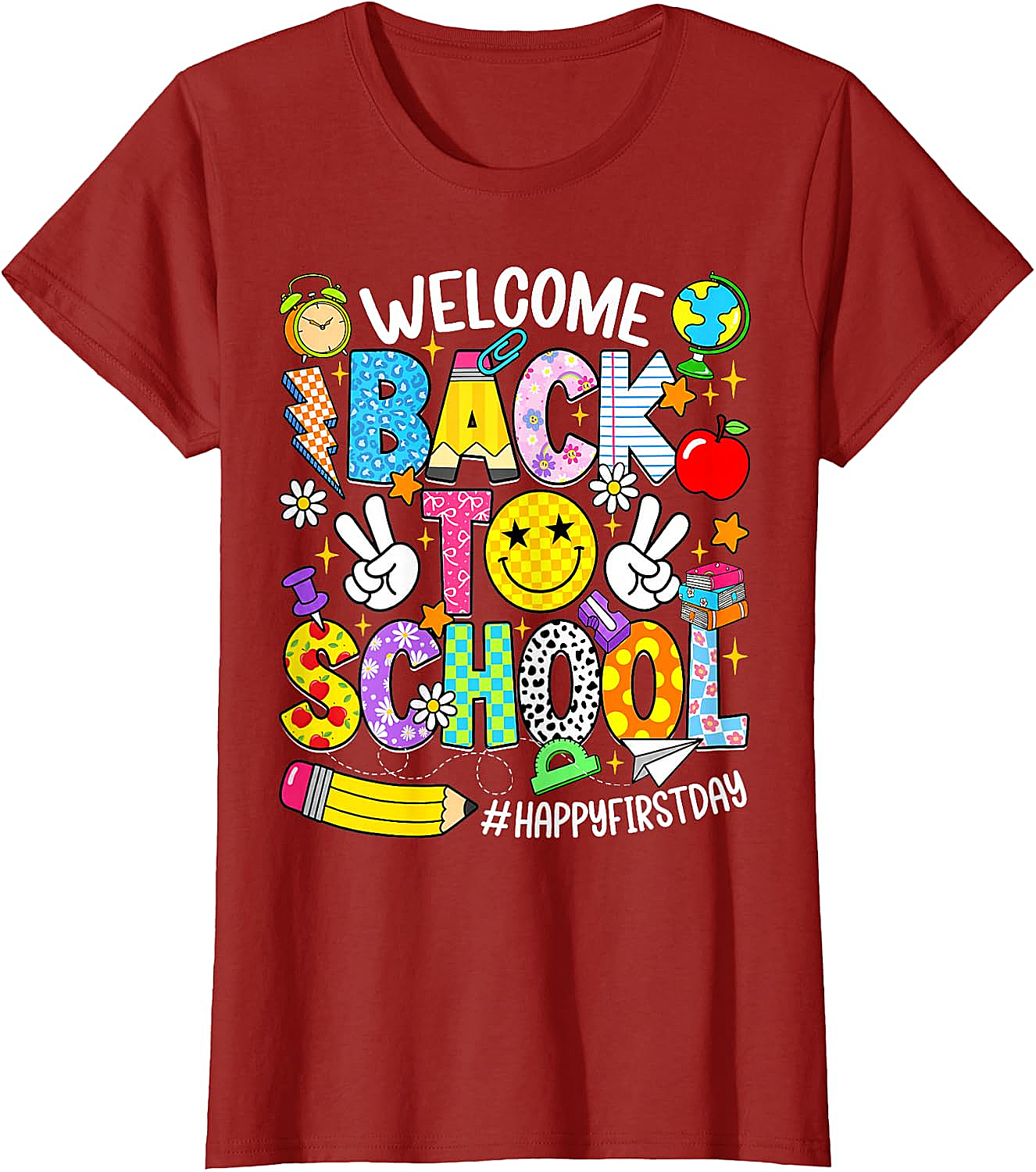 Welcome Back to School T-Shirt - Happy First Day Tee