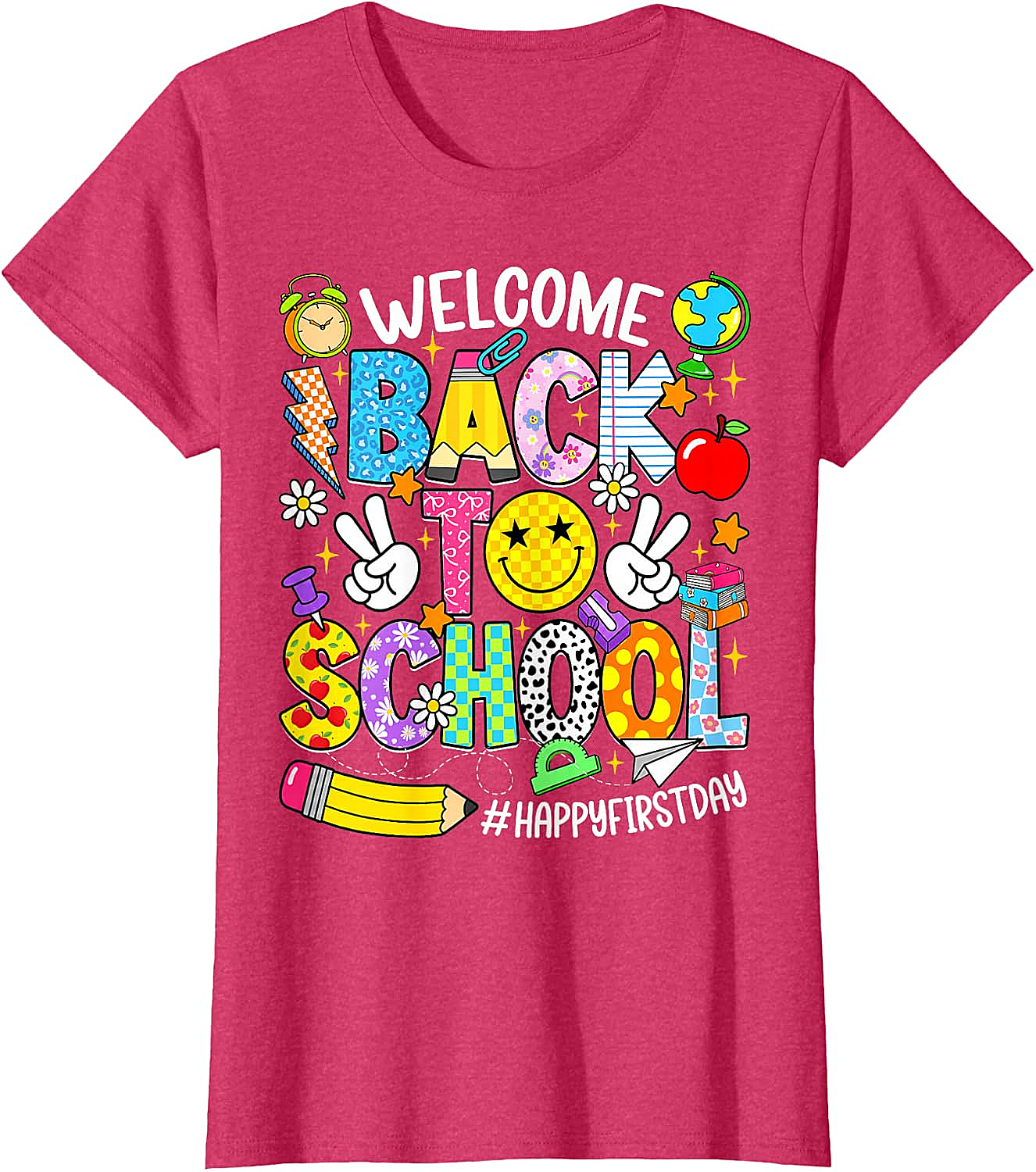 Welcome Back to School T-Shirt - Happy First Day Tee