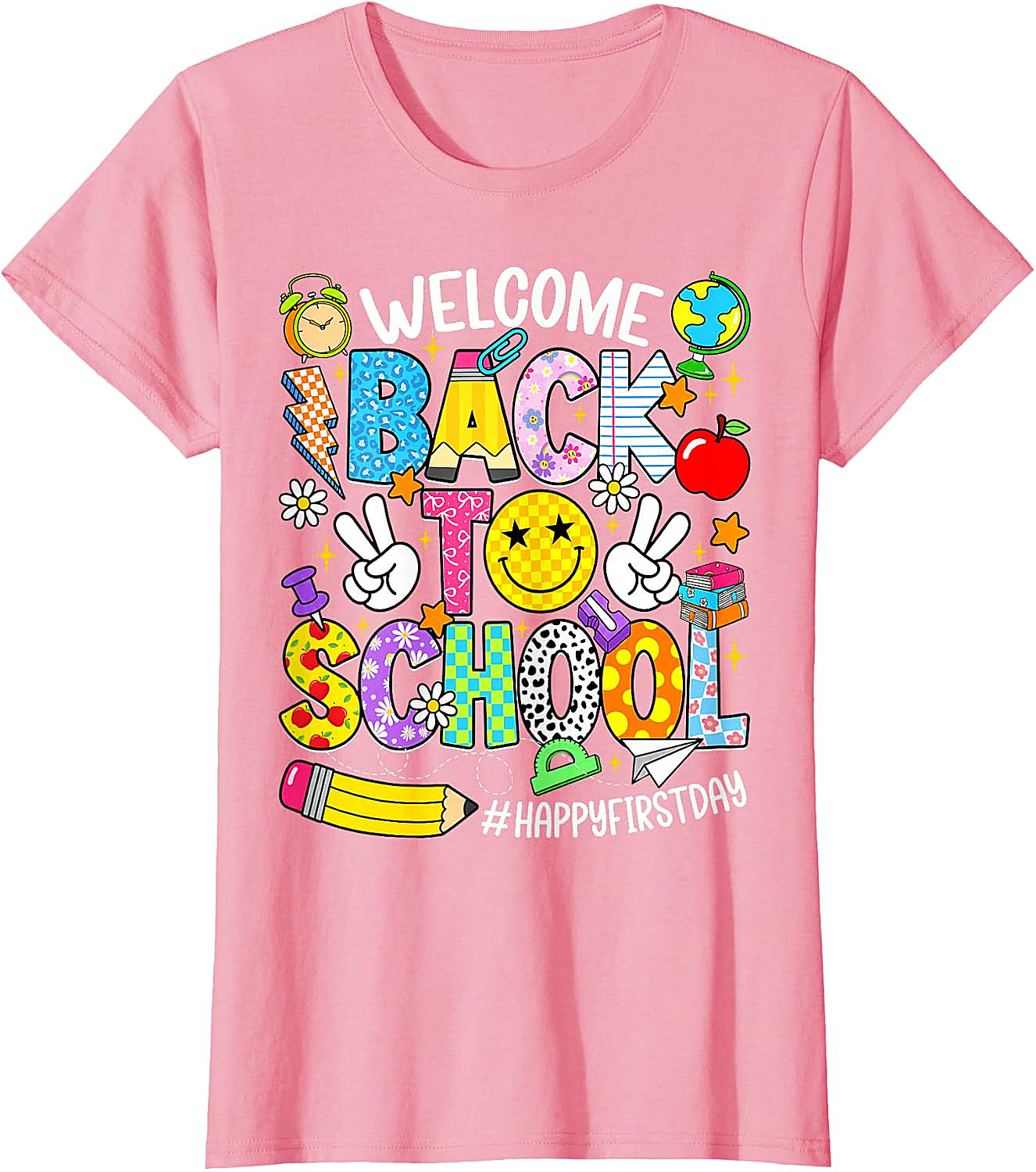 Welcome Back to School T-Shirt - Happy First Day Tee