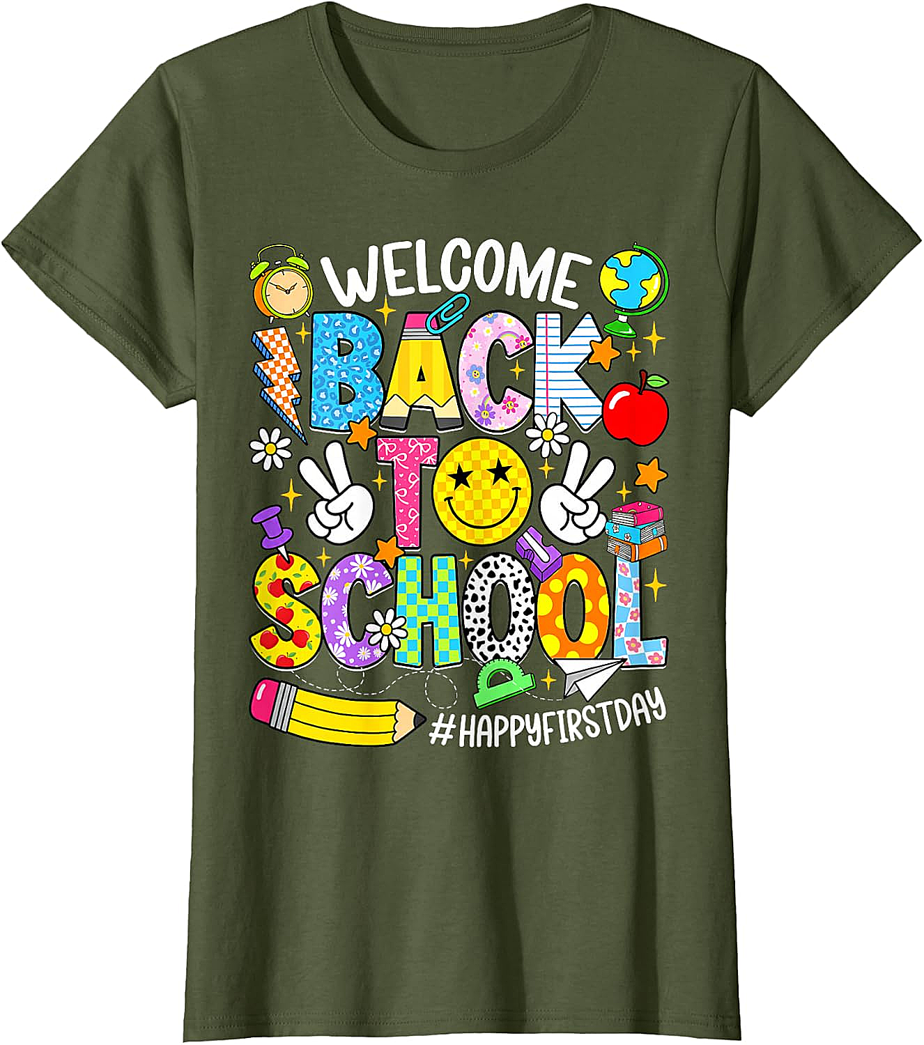 Welcome Back to School T-Shirt - Happy First Day Tee