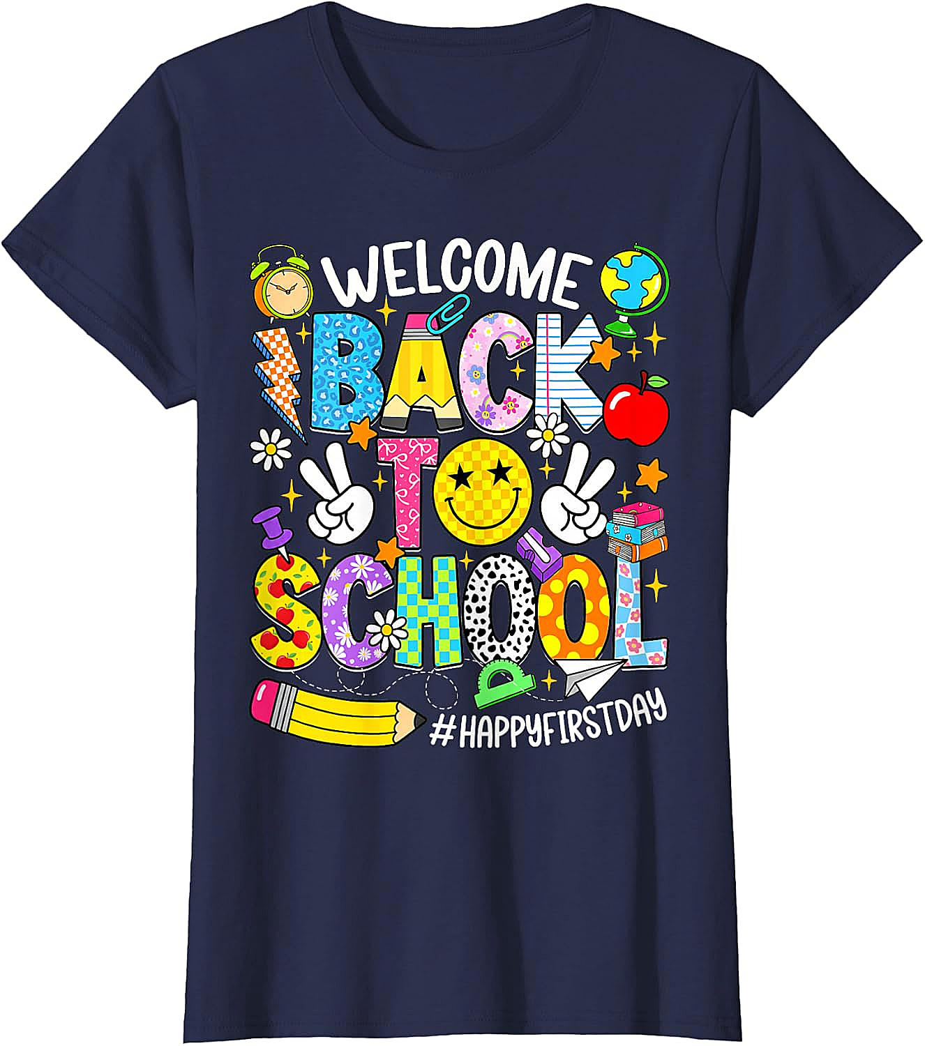 Welcome Back to School T-Shirt - Happy First Day Tee
