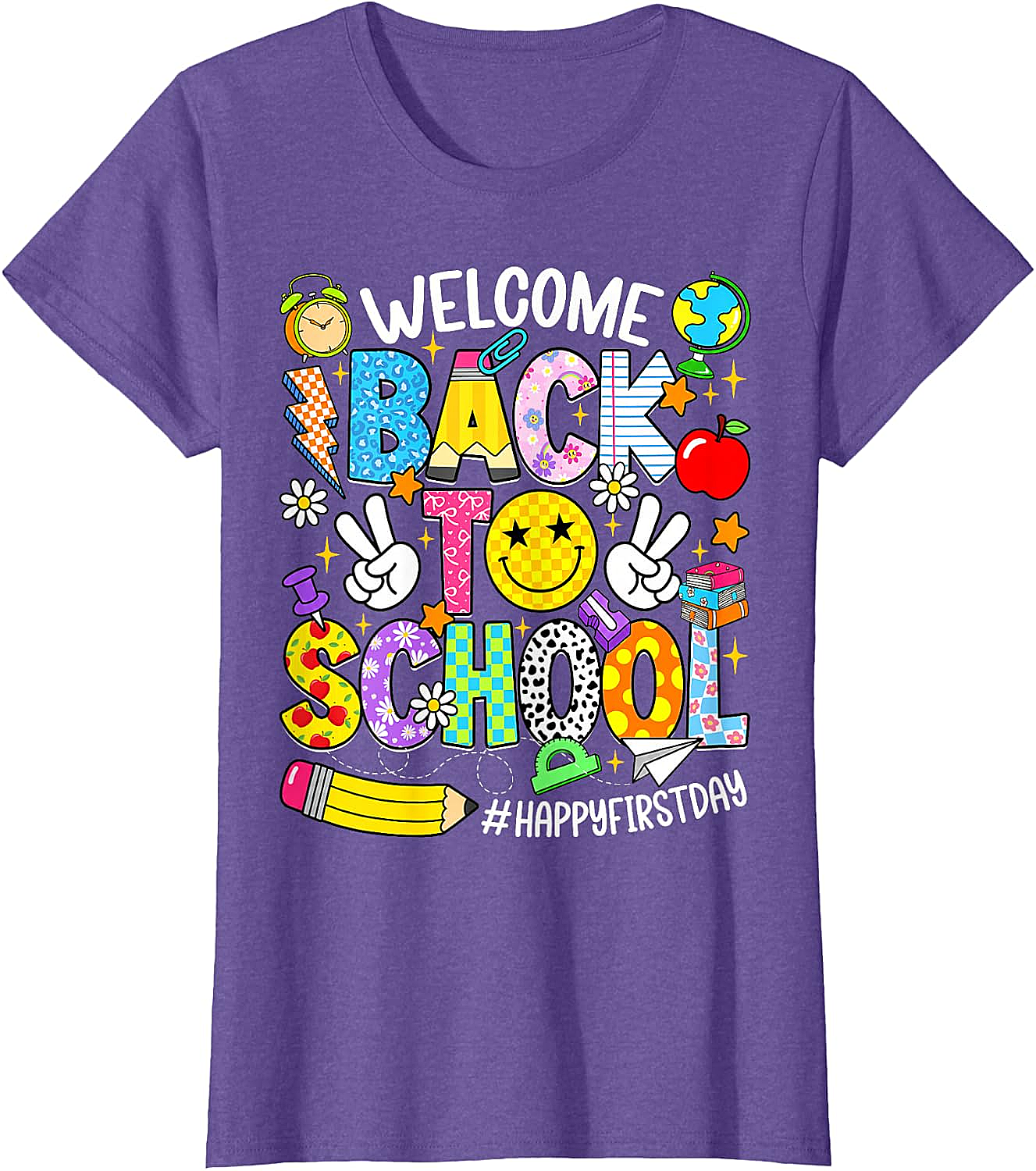 Welcome Back to School T-Shirt - Happy First Day Tee