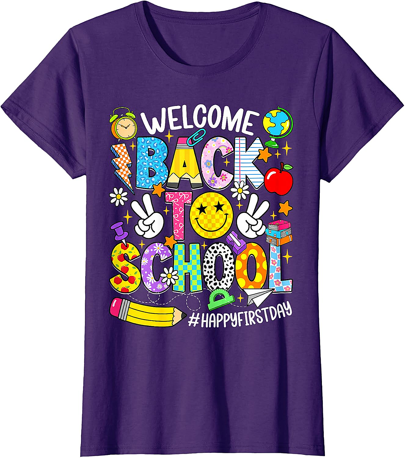 Welcome Back to School T-Shirt - Happy First Day Tee