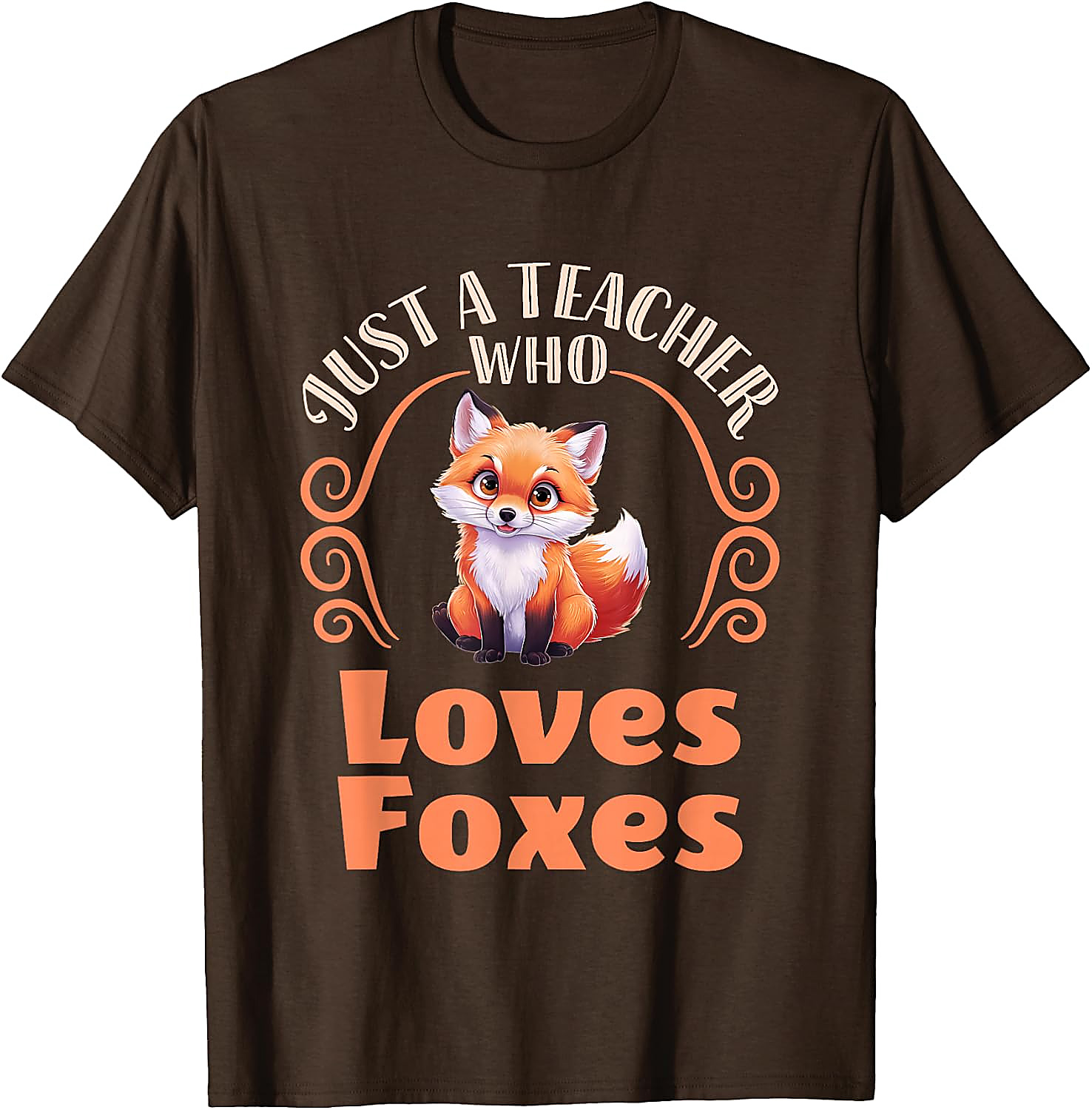 Teacher Who Loves Foxes T-Shirt | Cute Fox Graphic Tee