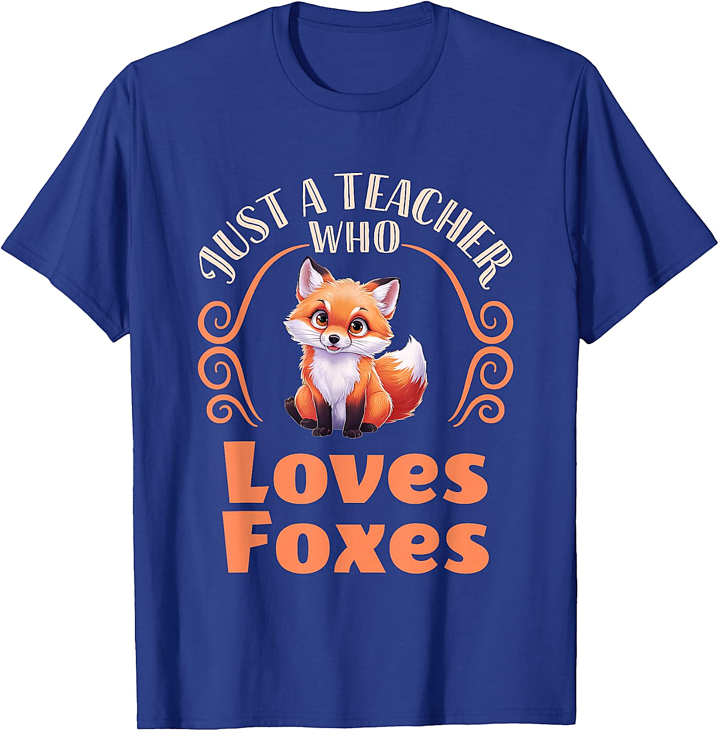Teacher Who Loves Foxes T-Shirt | Cute Fox Graphic Tee