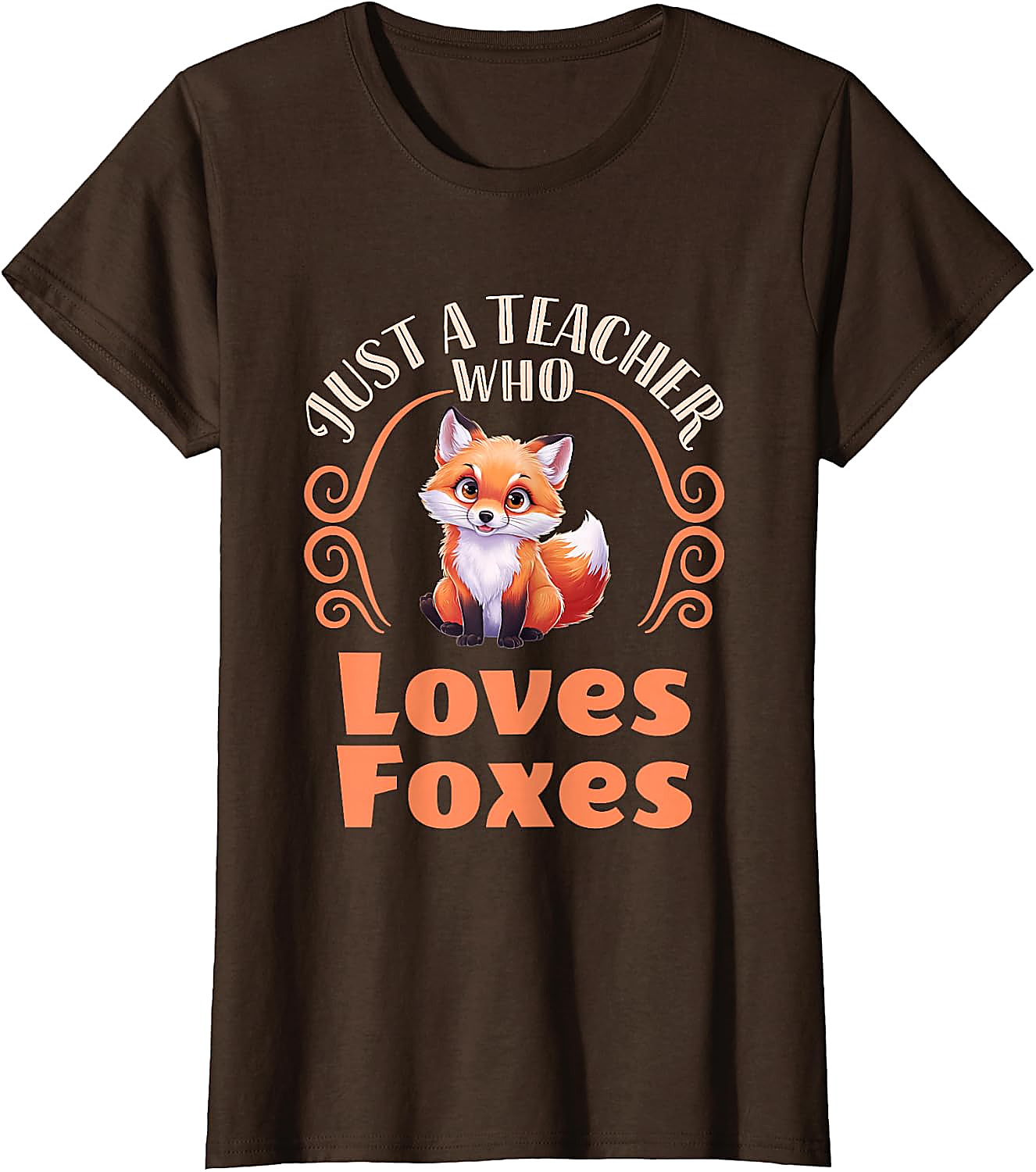 Teacher Who Loves Foxes T-Shirt | Cute Fox Graphic Tee