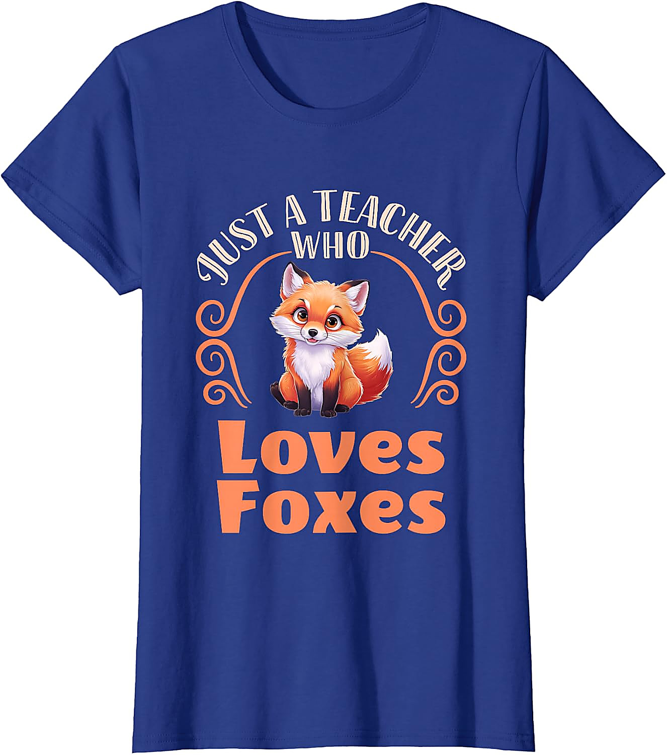 Teacher Who Loves Foxes T-Shirt | Cute Fox Graphic Tee