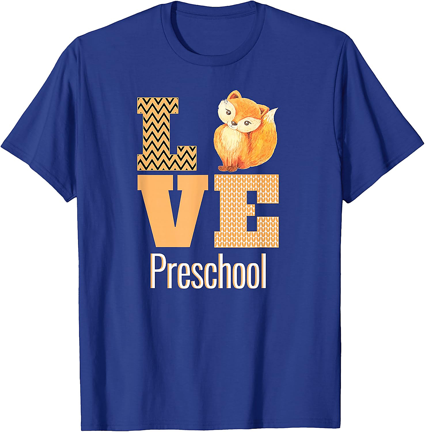 Love Preschool Cute Fox Teacher T-Shirt | Back To School