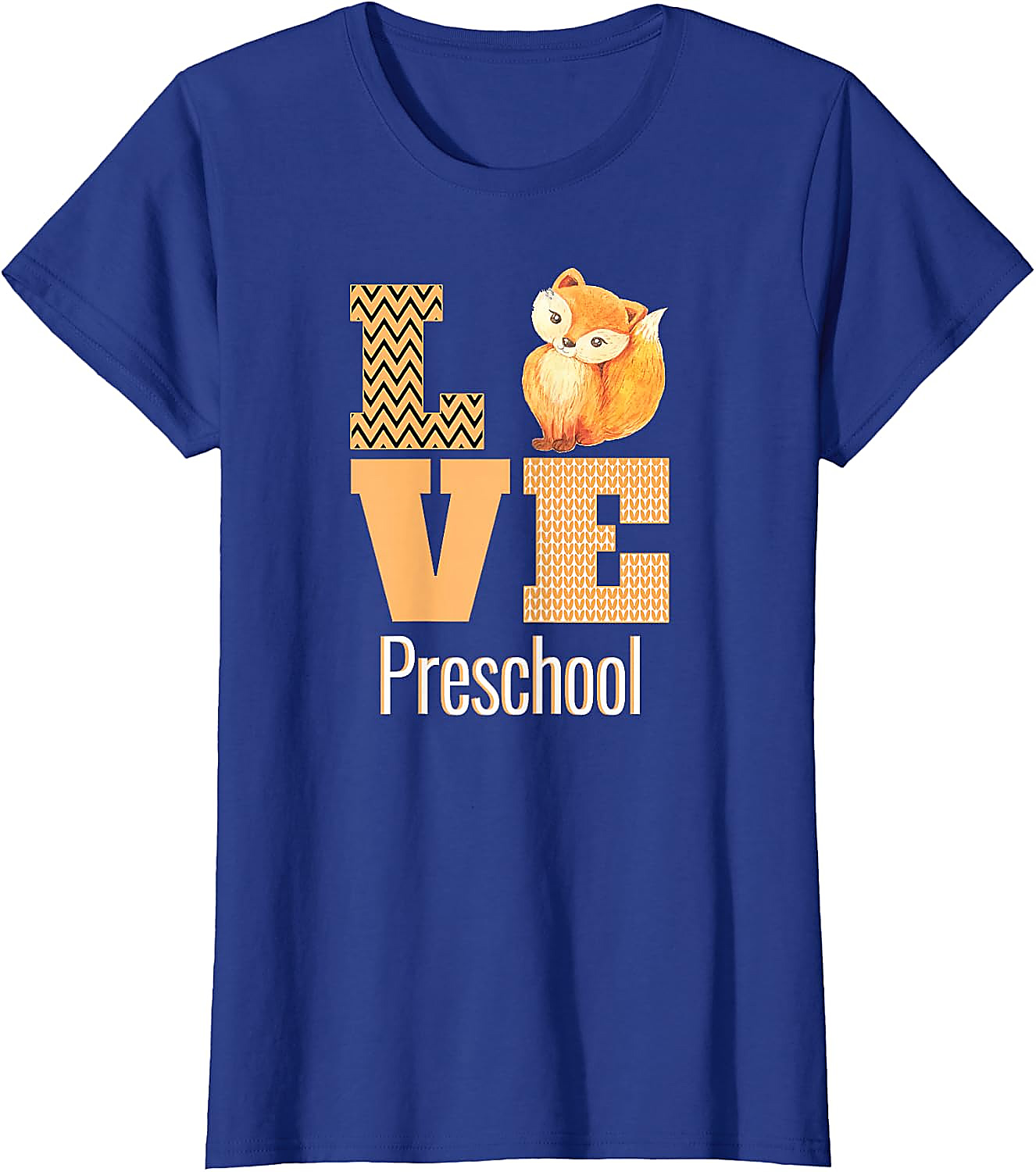 Love Preschool Cute Fox Teacher T-Shirt | Back To School