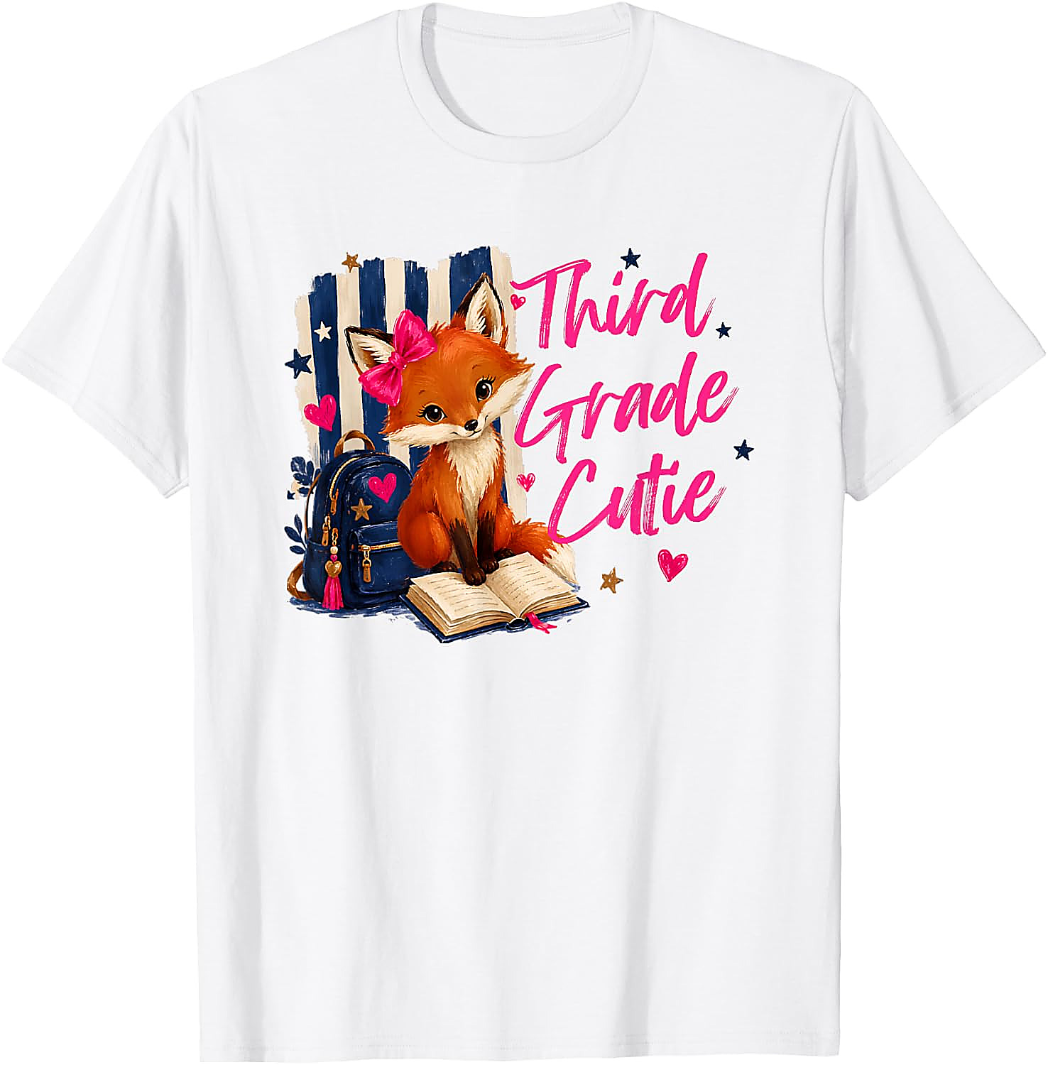 Third Grade Cutie Fox T-Shirt | First Day of School Tee