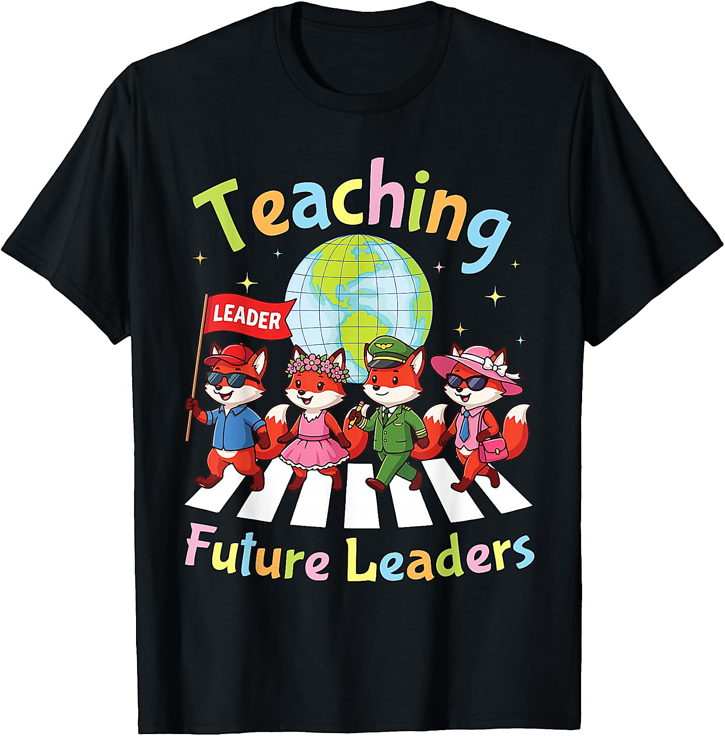 Teaching Future Leaders Fox Teacher T-Shirt | Back to School