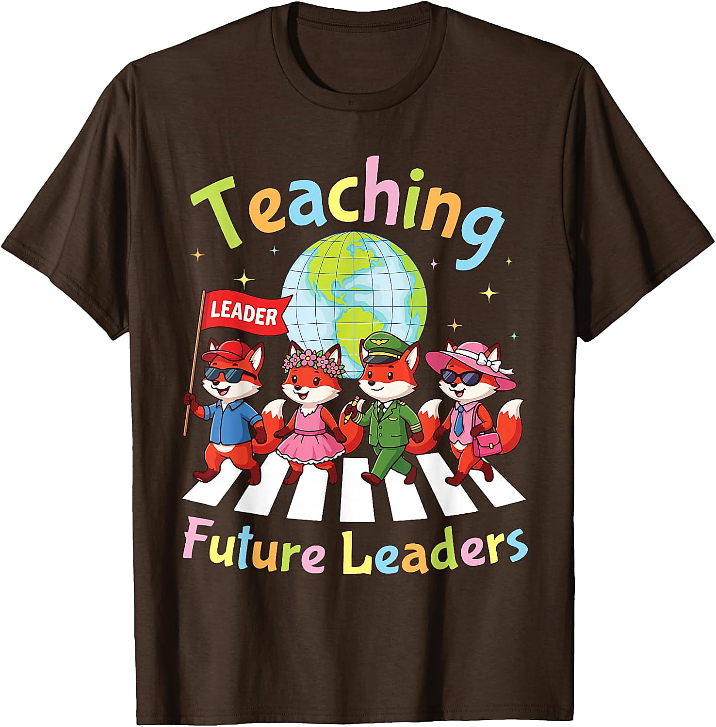 Teaching Future Leaders Fox Teacher T-Shirt | Back to School