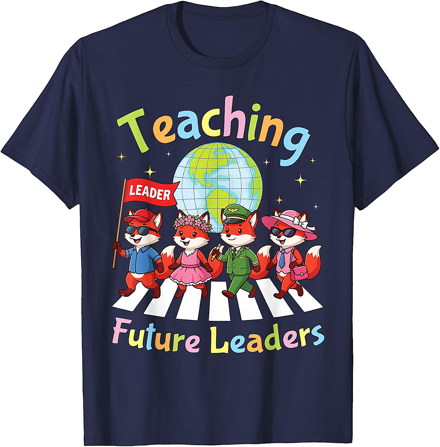 Teaching Future Leaders Fox Teacher T-Shirt | Back to School