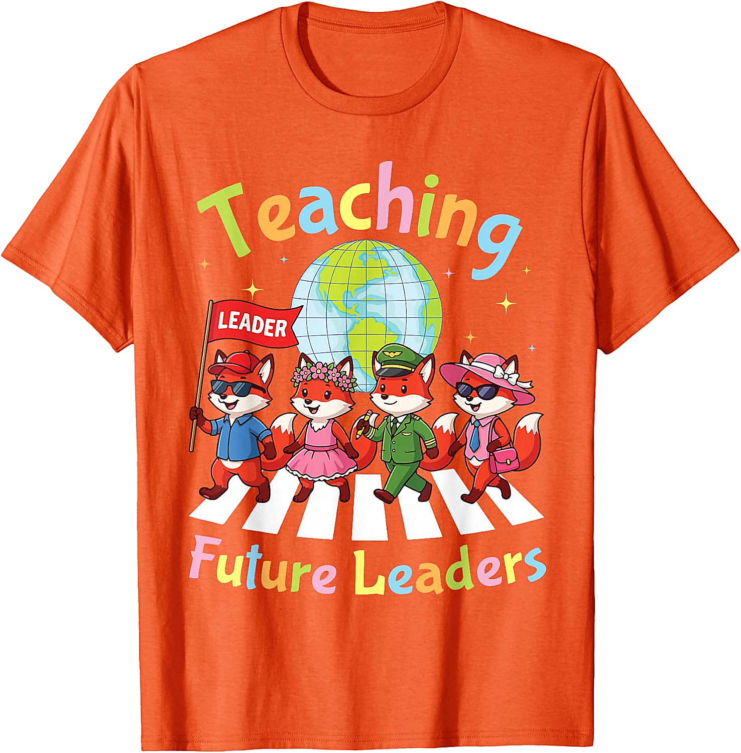 Teaching Future Leaders Fox Teacher T-Shirt | Back to School